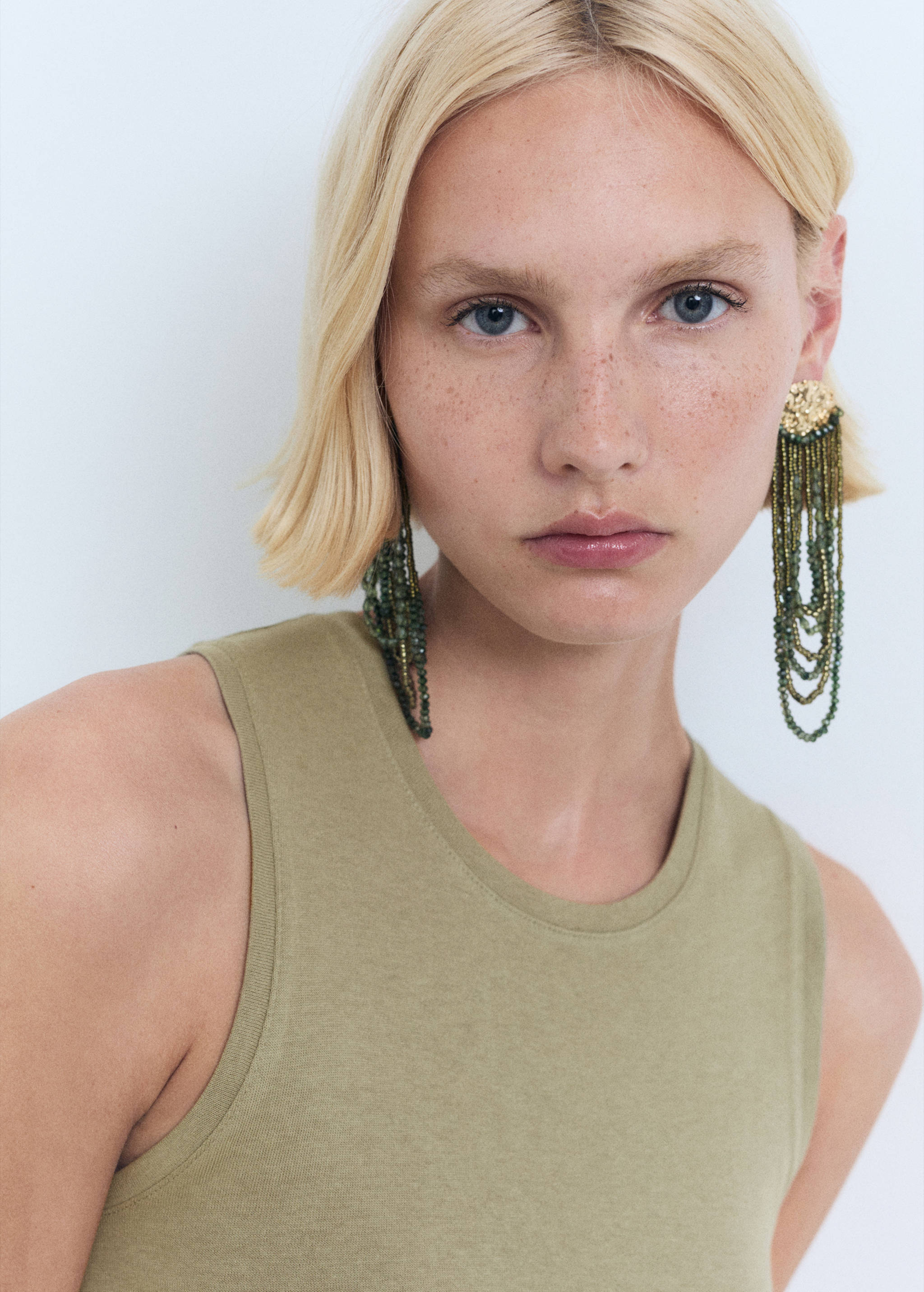 Vestit midi cotó nus - Detall de l'article 1