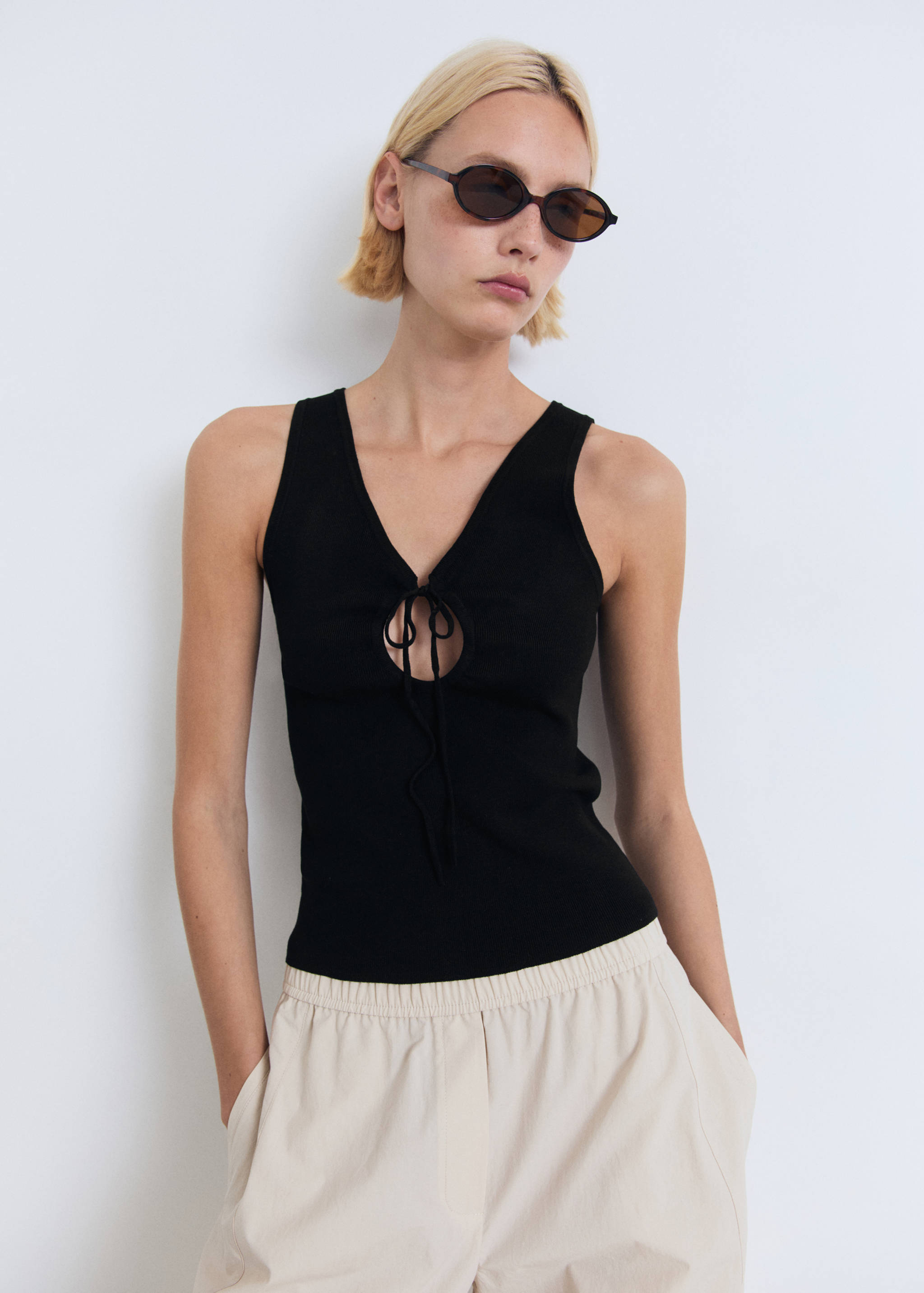Bow knit top - Details of the article 3