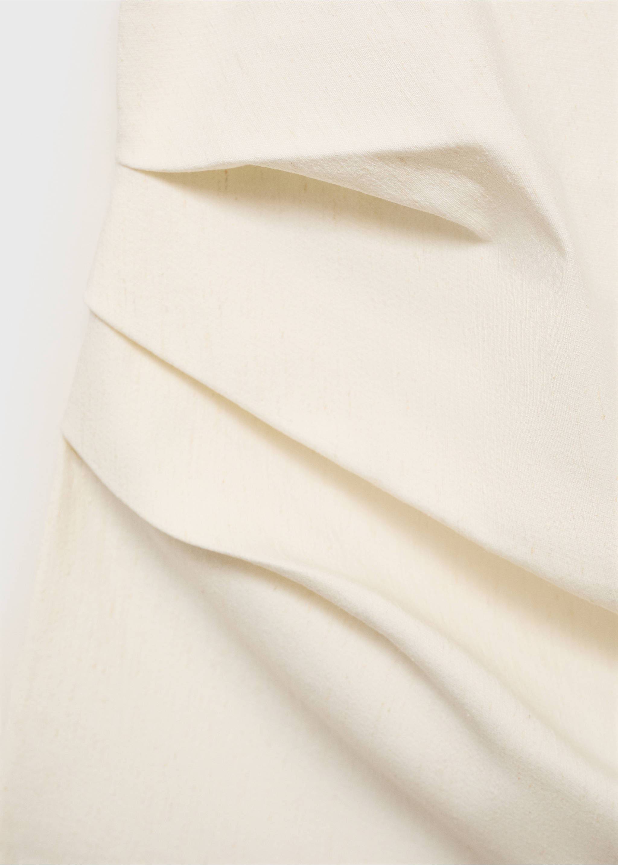 Asymmetrisches One-Shoulder-Top - Detail des Artikels 8, Ecru. Ref: 17031221-00.