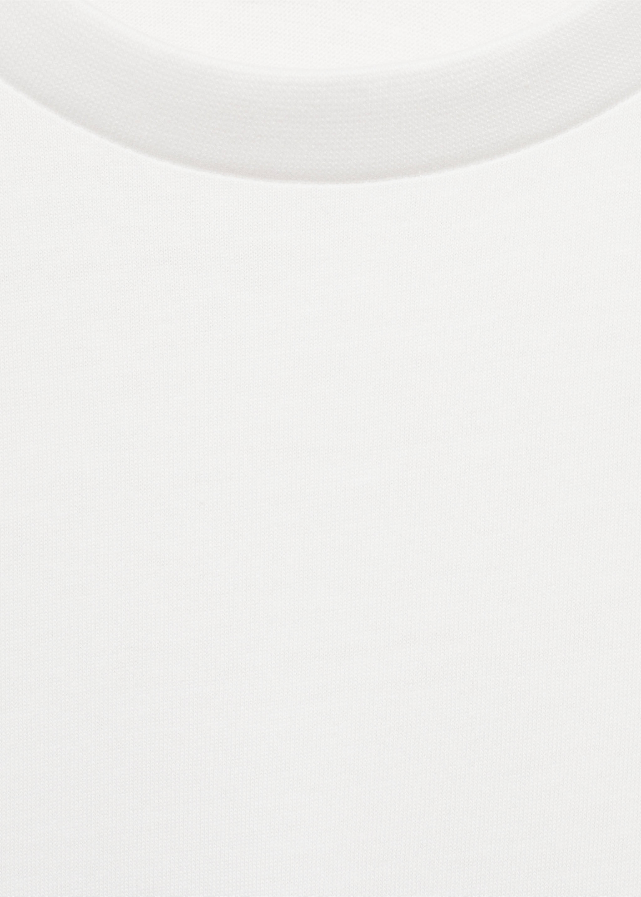 100% cotton slim-fit t-shirt - Details of the article 8, White. Ref: 17031230-00.