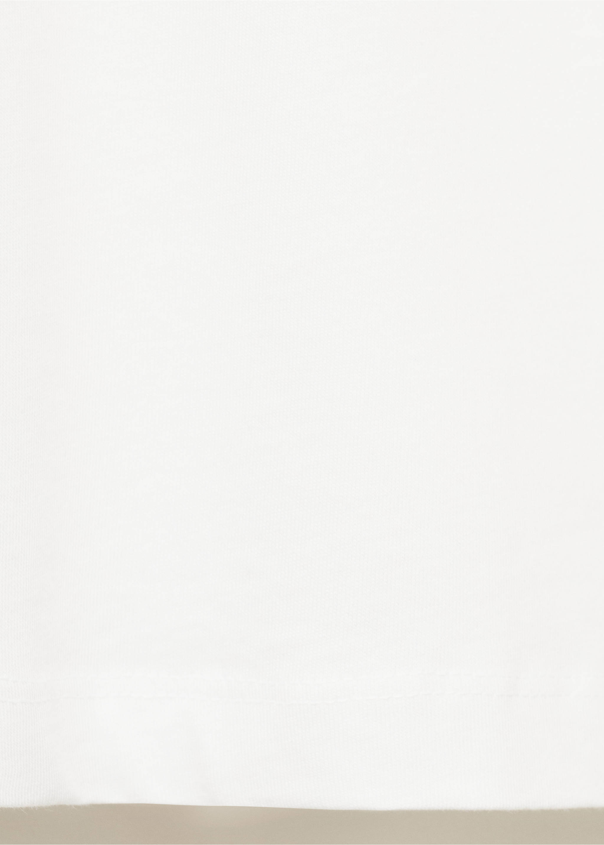 100% cotton slim-fit t-shirt - Details of the article 0, White. Ref: 17031230-00.