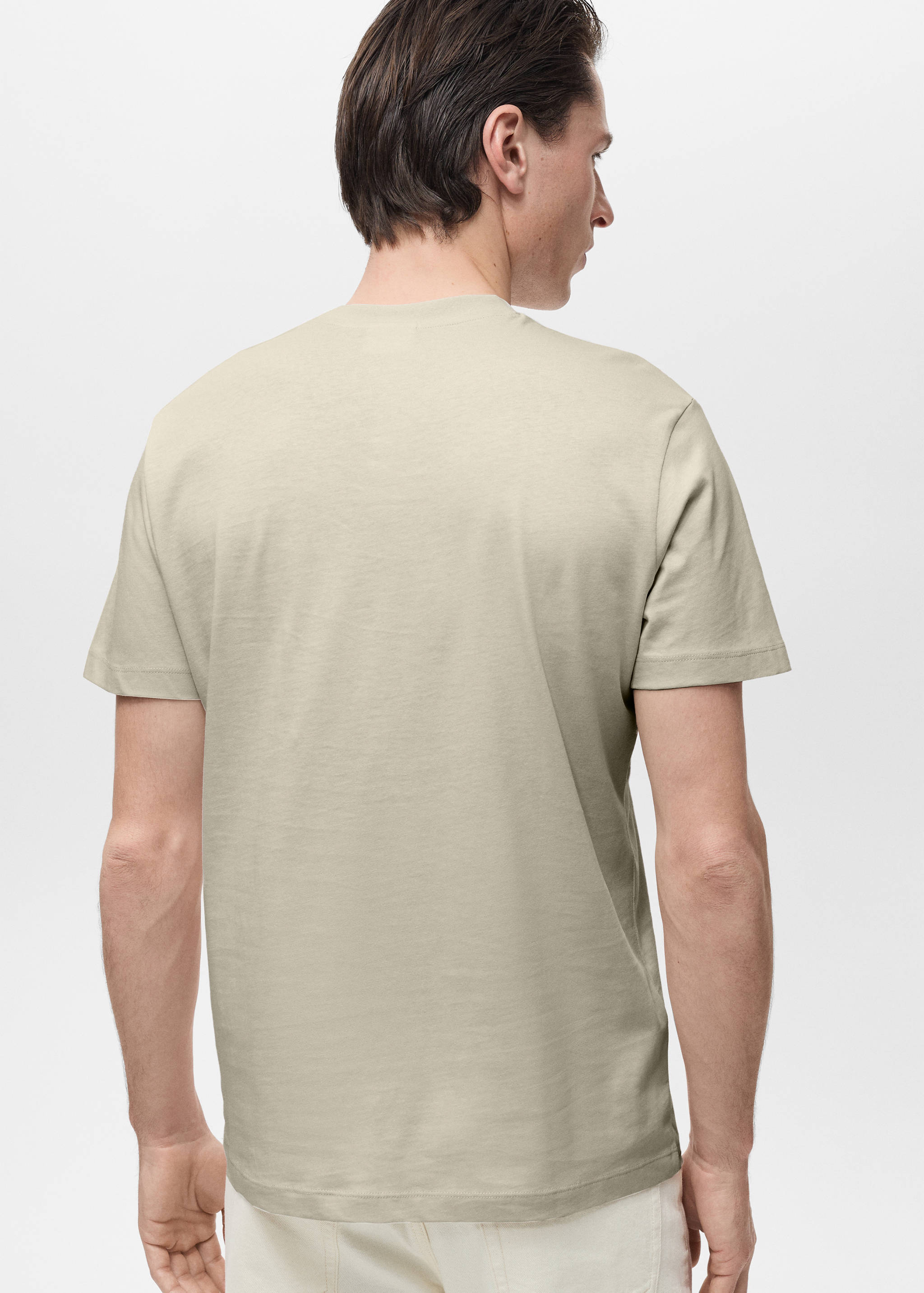 100% cotton slim-fit t-shirt - Reverse of the article