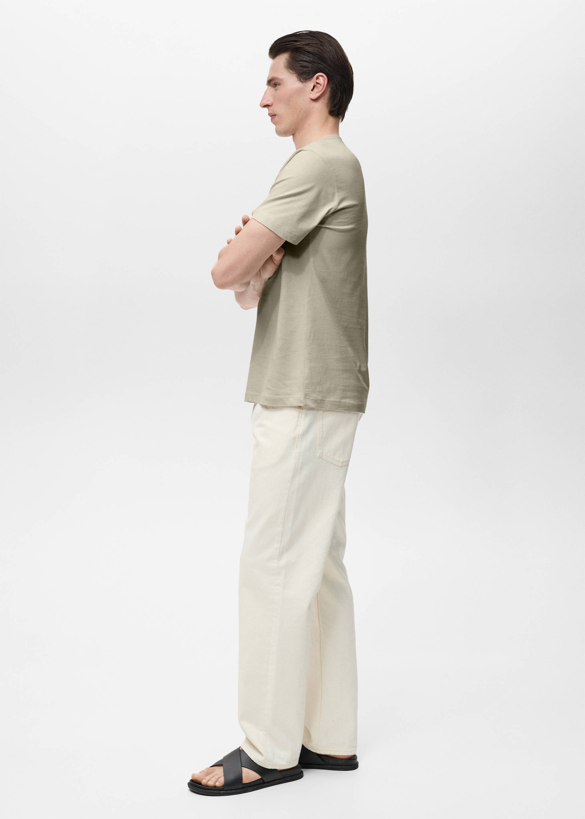 100% cotton slim-fit t-shirt - Details of the article 2