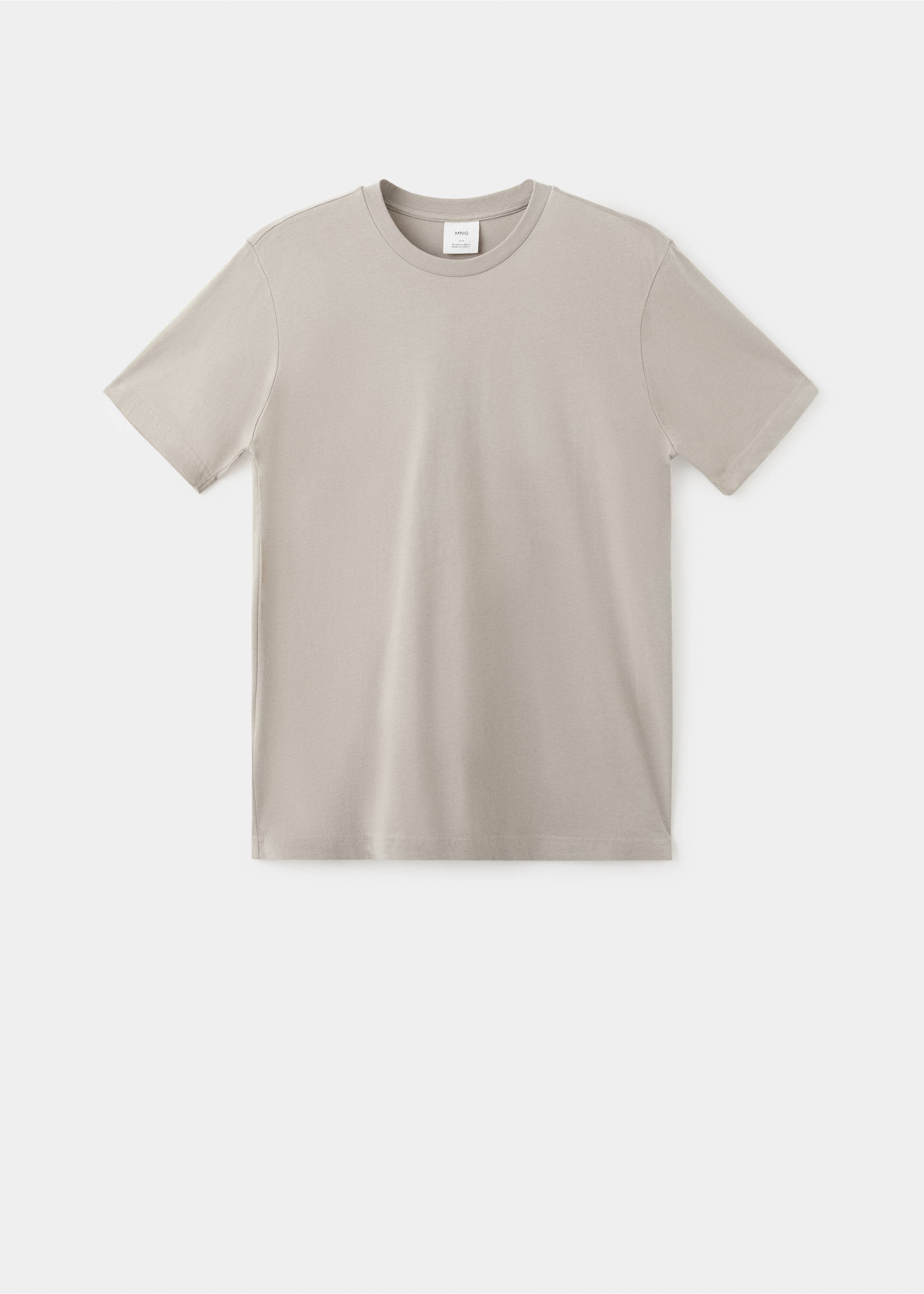 100% cotton slim-fit t-shirt - Article without model, Sand. Ref: 17031230-00.