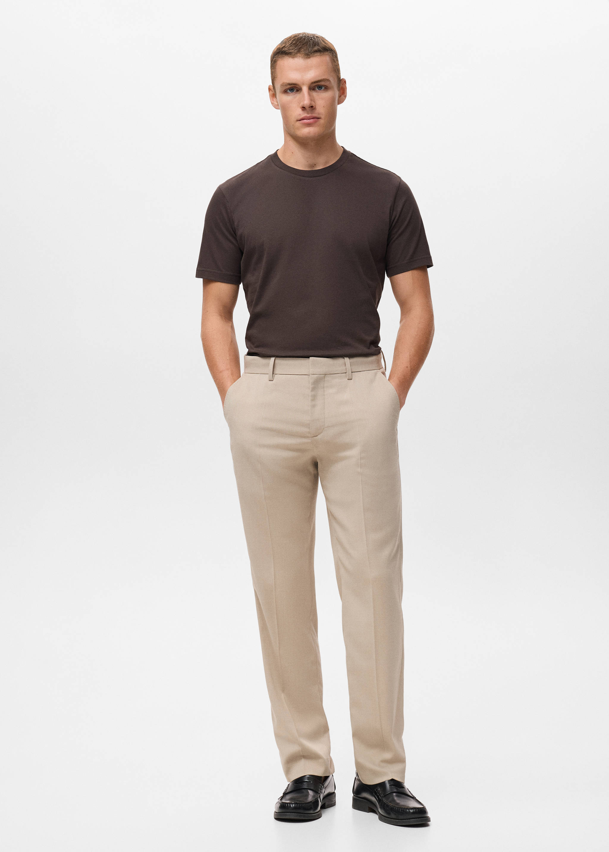 100% cotton slim-fit t-shirt - General plane