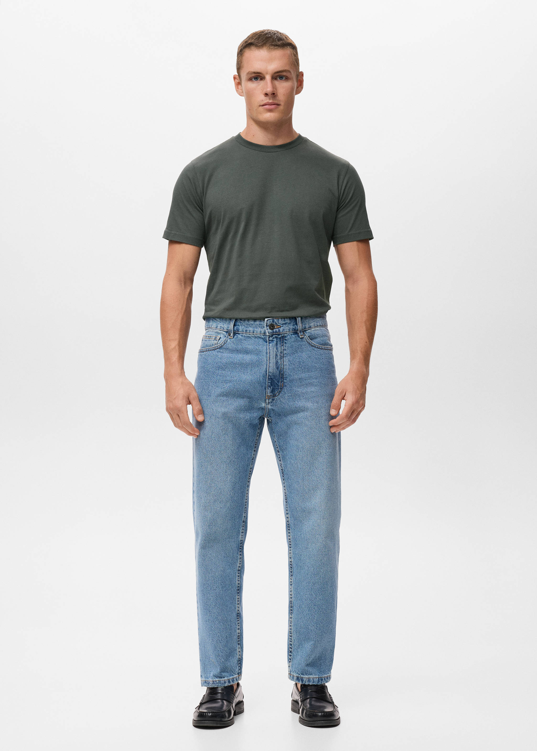 100% cotton slim-fit t-shirt - General plane