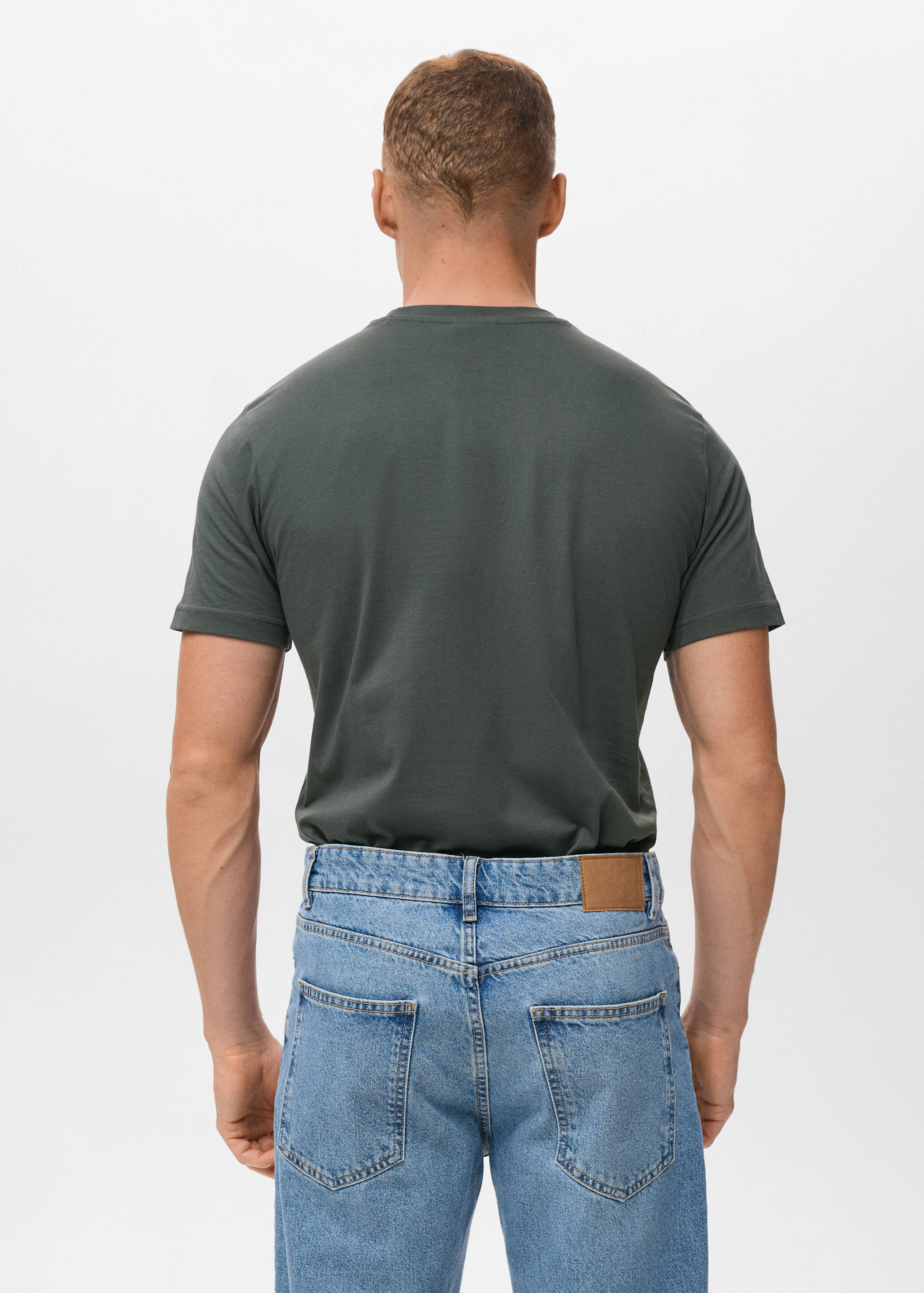 100% cotton slim-fit t-shirt - Reverse of the article