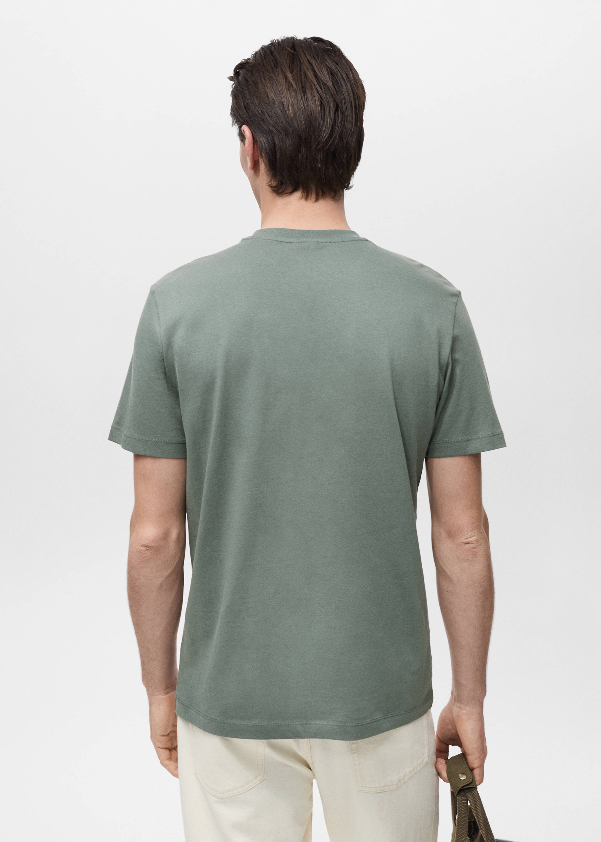 100% cotton slim-fit t-shirt - Reverse of the article