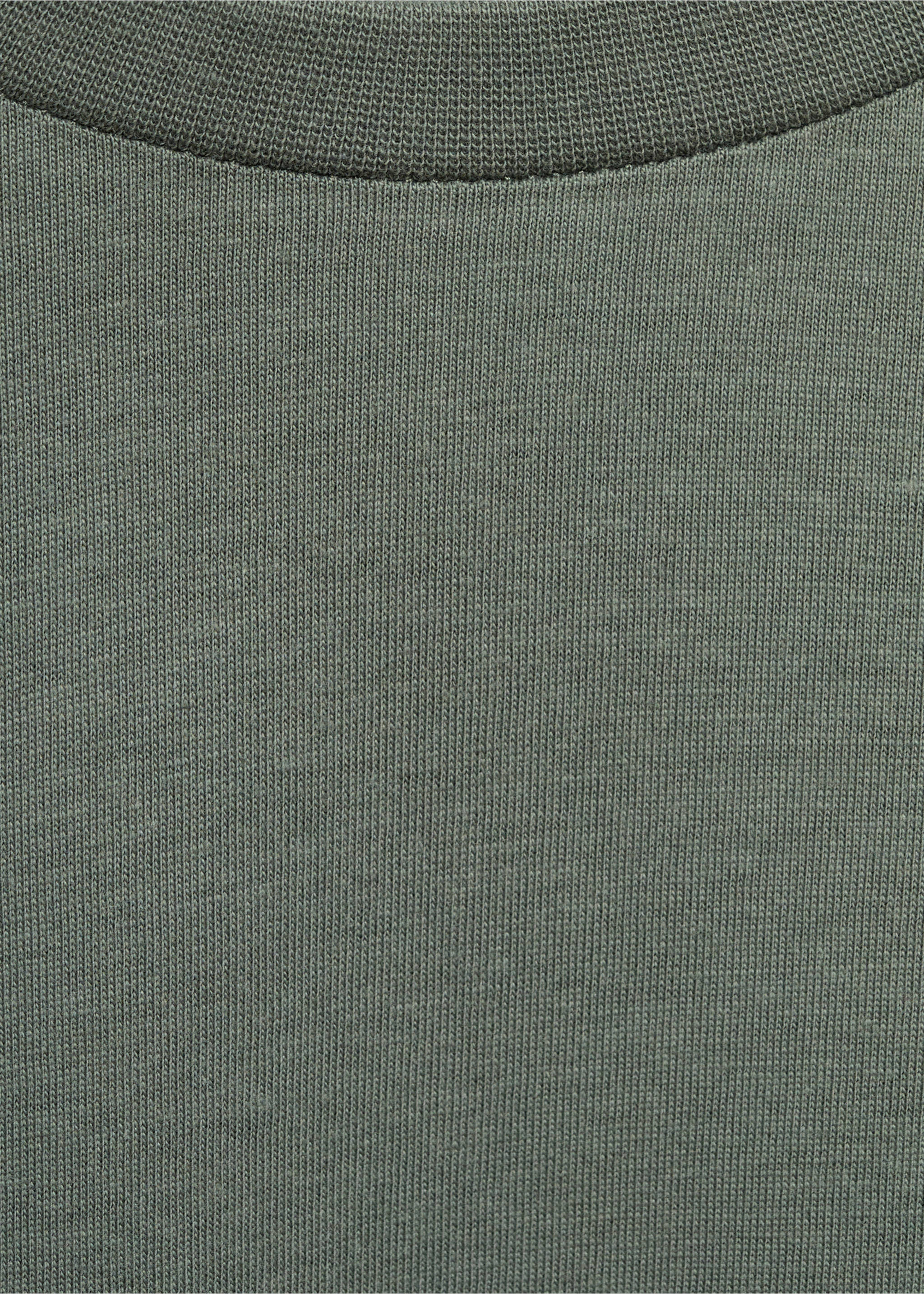 Slim-Fit-T-Shirt aus 100 % Baumwolle - Detail des Artikels 8, Khaki. Ref: 17031230-00.