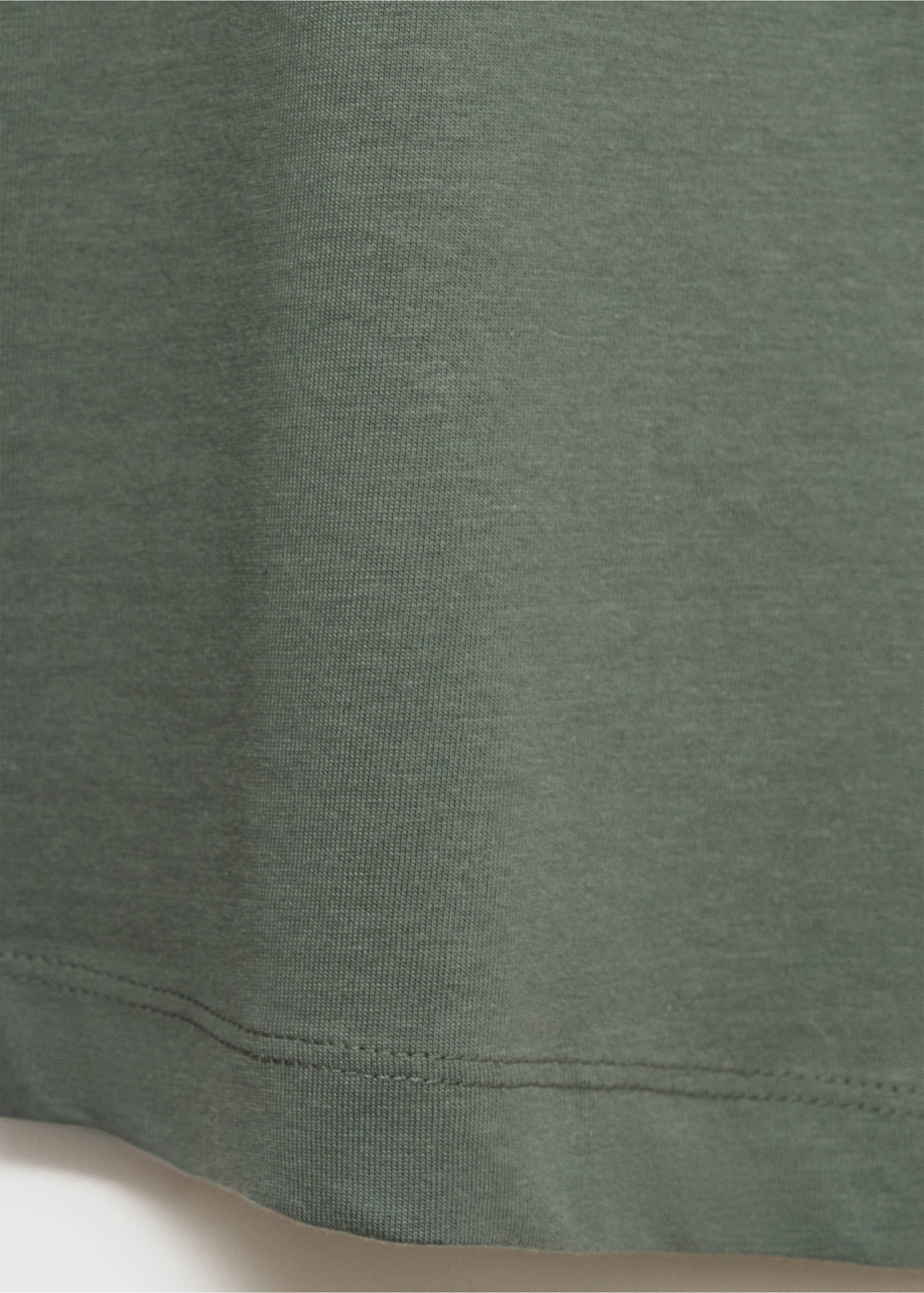 Slim-Fit-T-Shirt aus 100 % Baumwolle - Detail des Artikels 0, Khaki. Ref: 17031230-00.