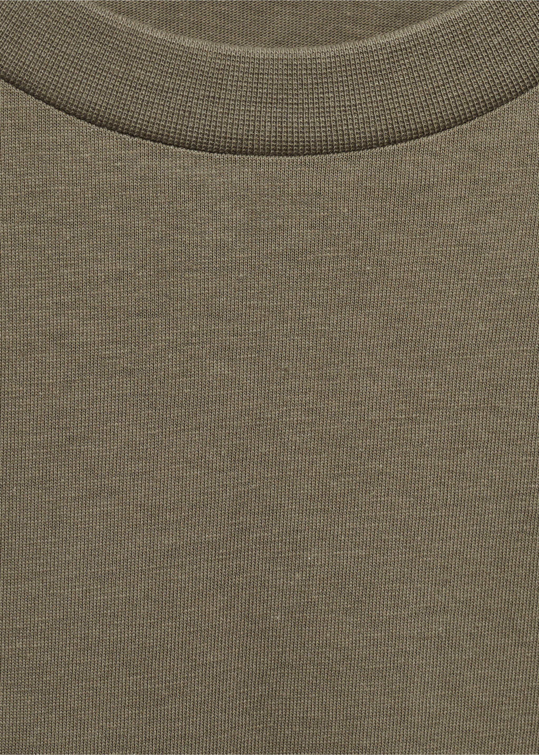 T-skjorte i 100% bomull, slim-fit - Artikkeldetalj 8, Mørk grønn. Ref: 17031230-00.