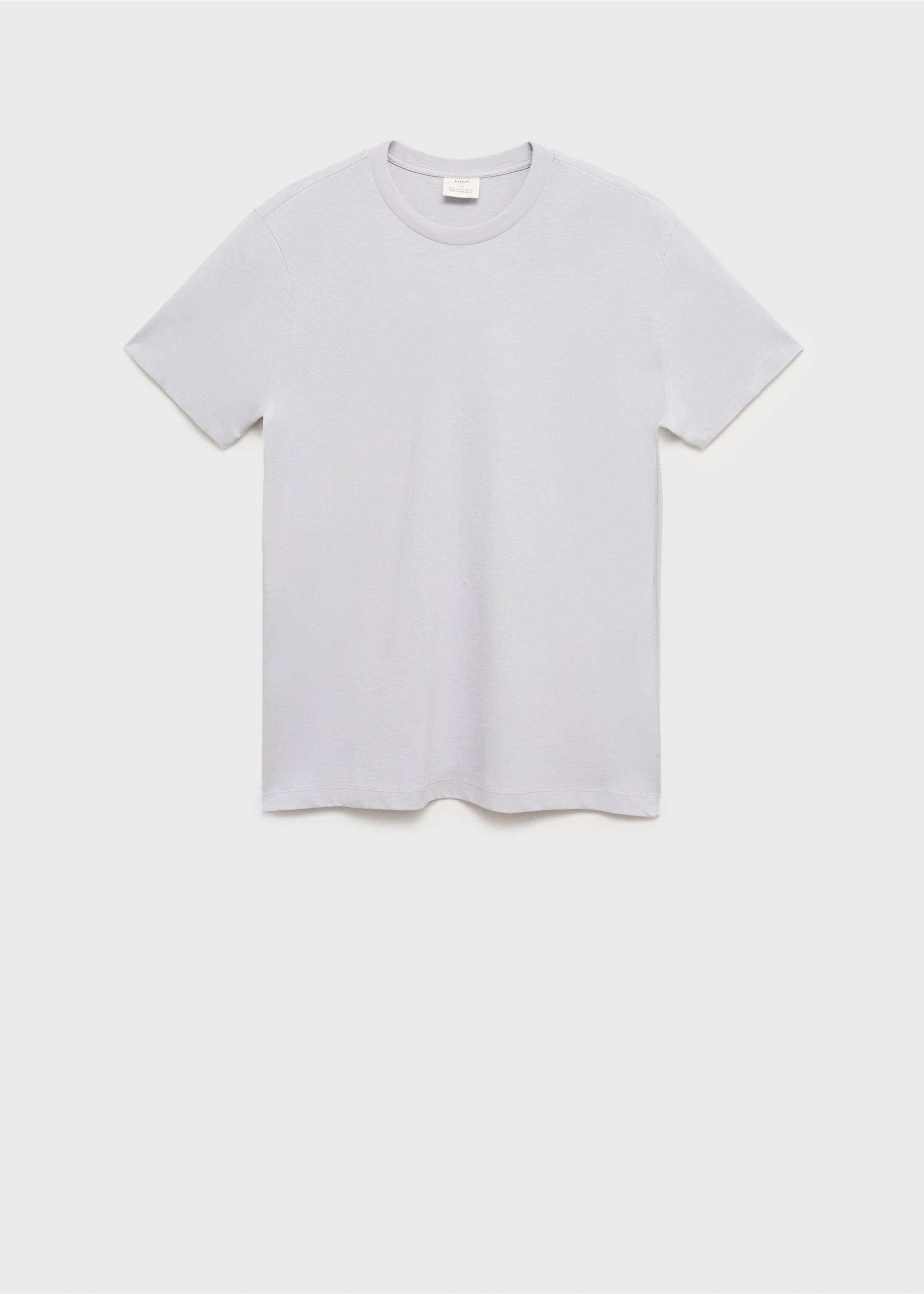 100% cotton slim-fit t-shirt - Article without model, Blue. Ref: 17031230-00.