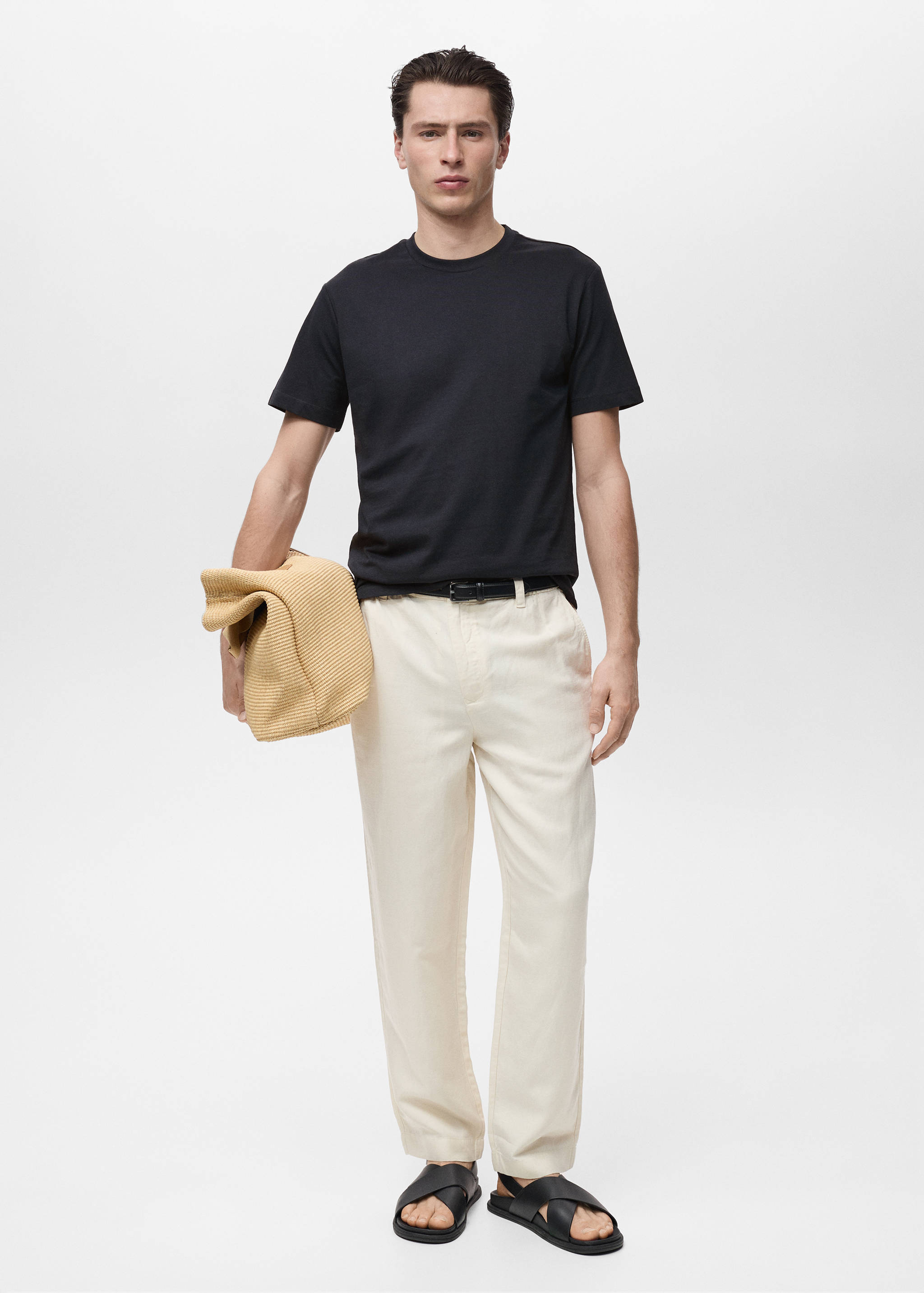 100% cotton slim-fit t-shirt - General plane