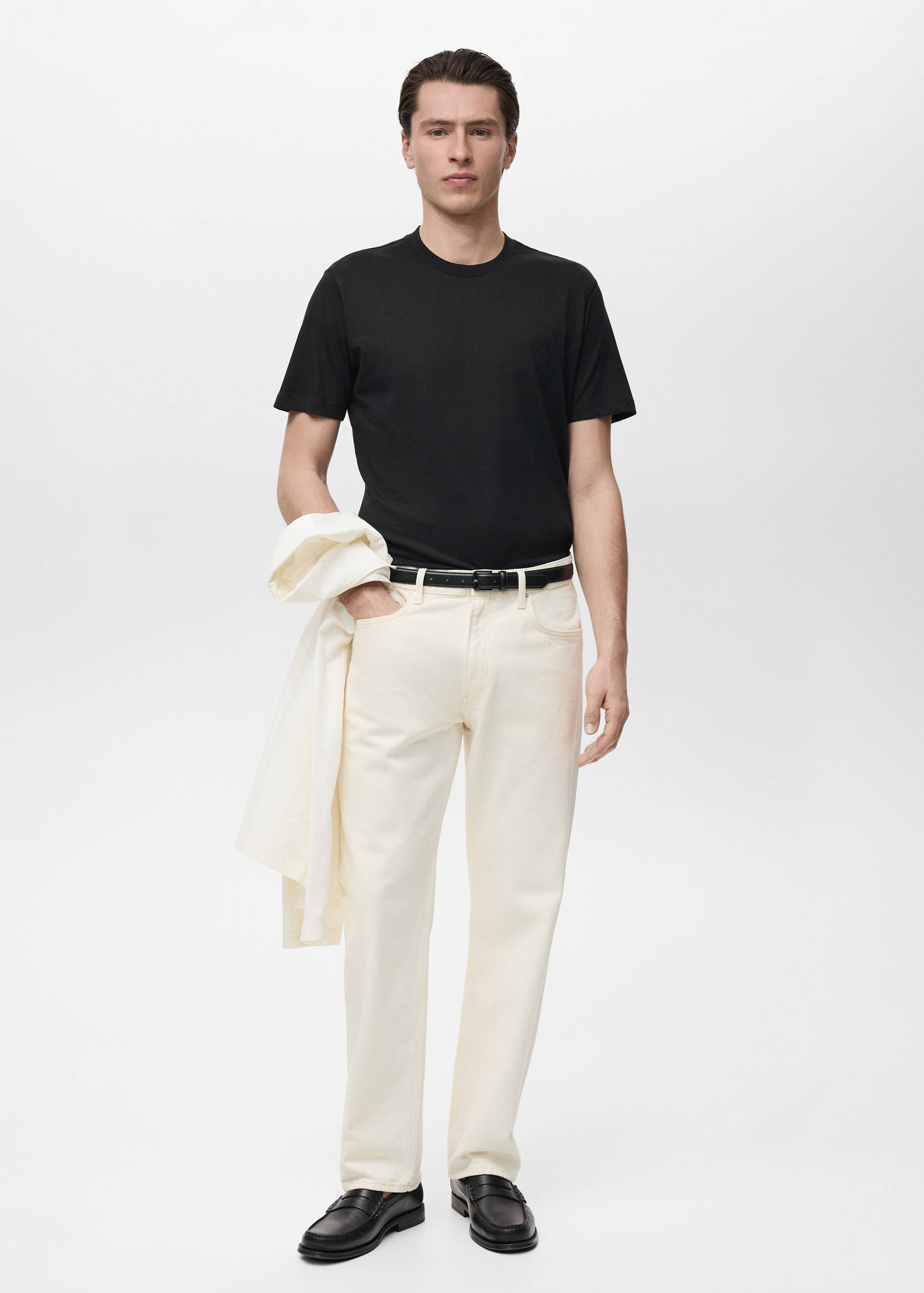 100% cotton slim-fit t-shirt - General plane