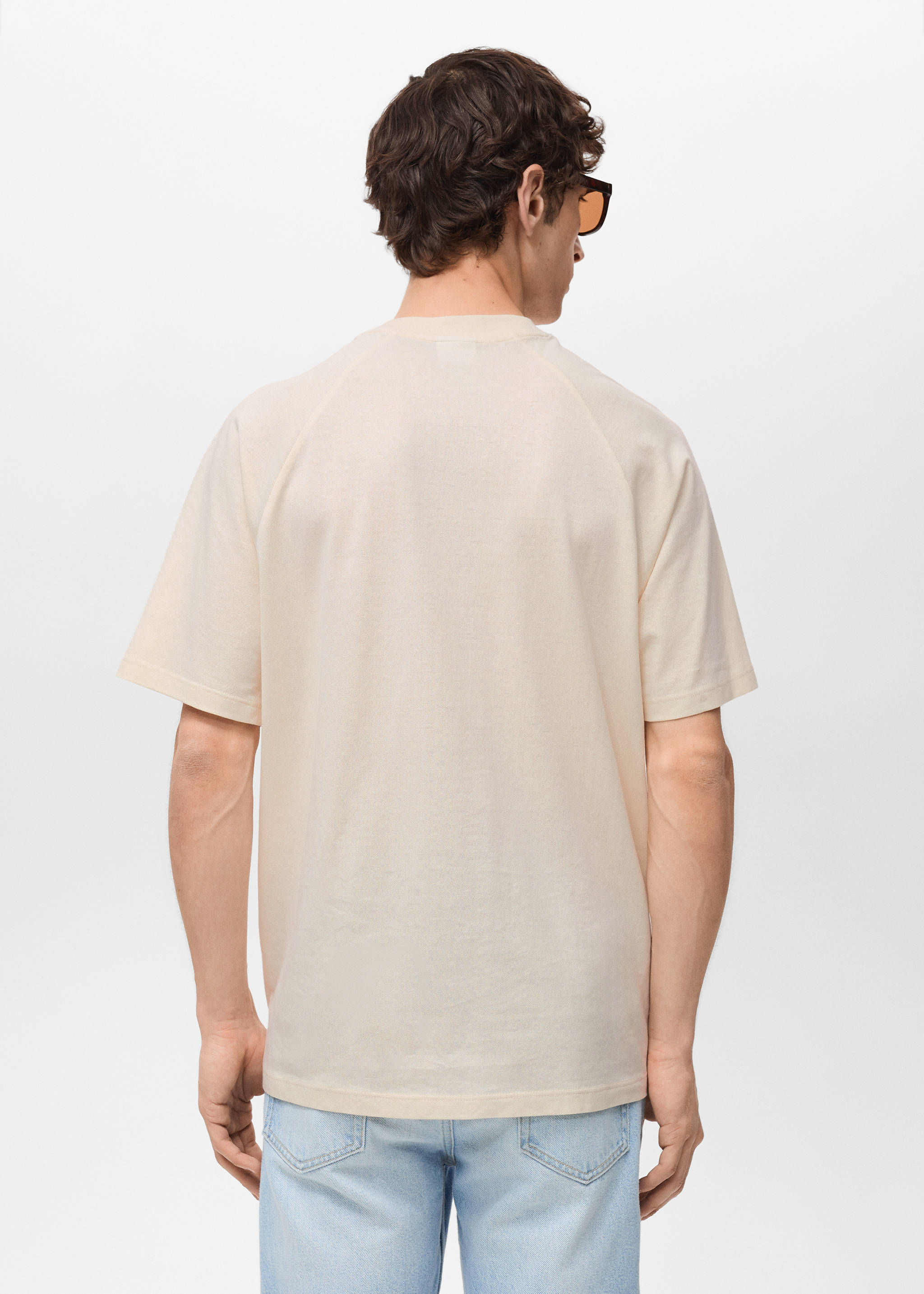 Relaxed-fit cotton-linen t-shirt - Reverse of the article