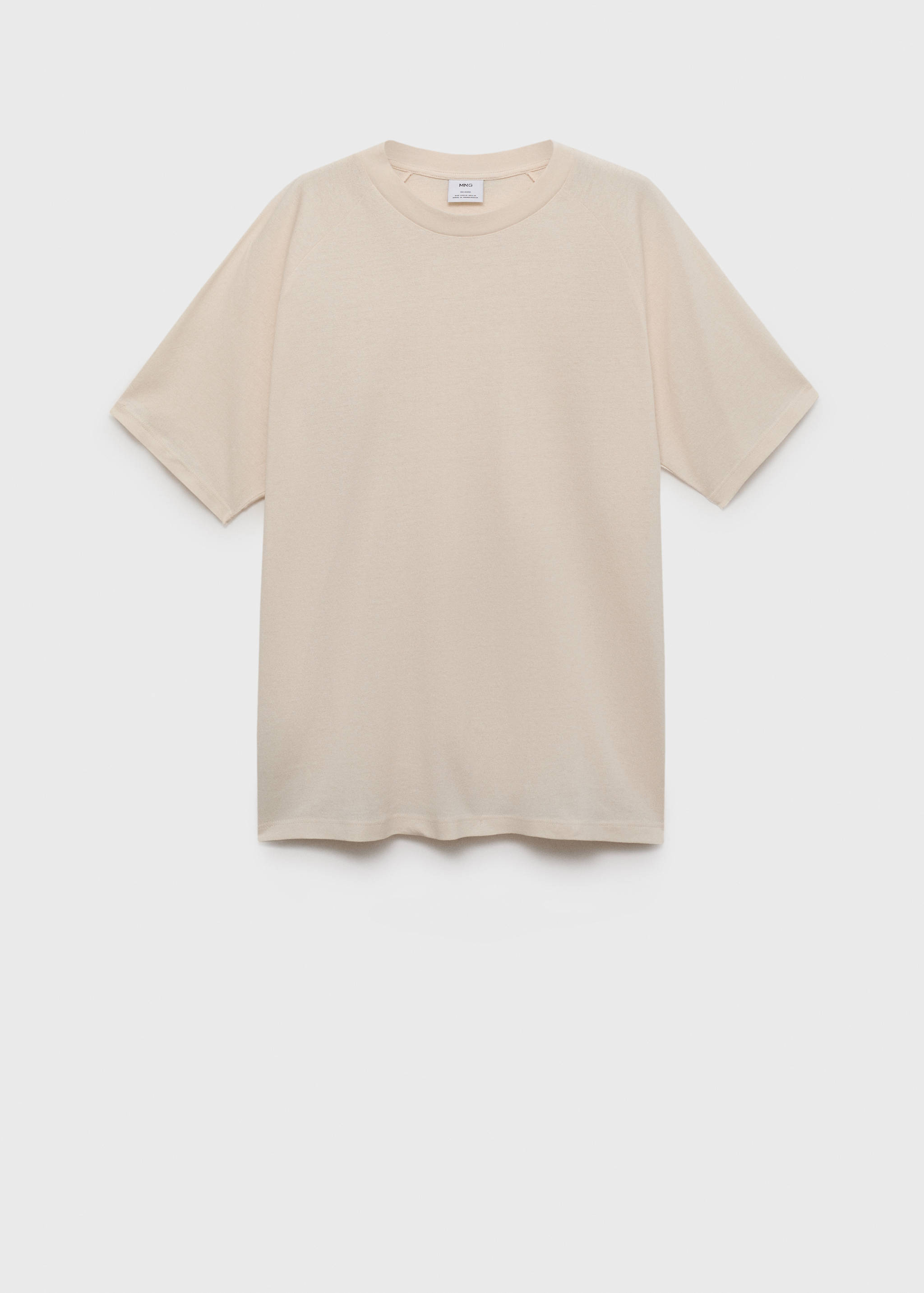 Relaxed-fit cotton-linen t-shirt - Article without model