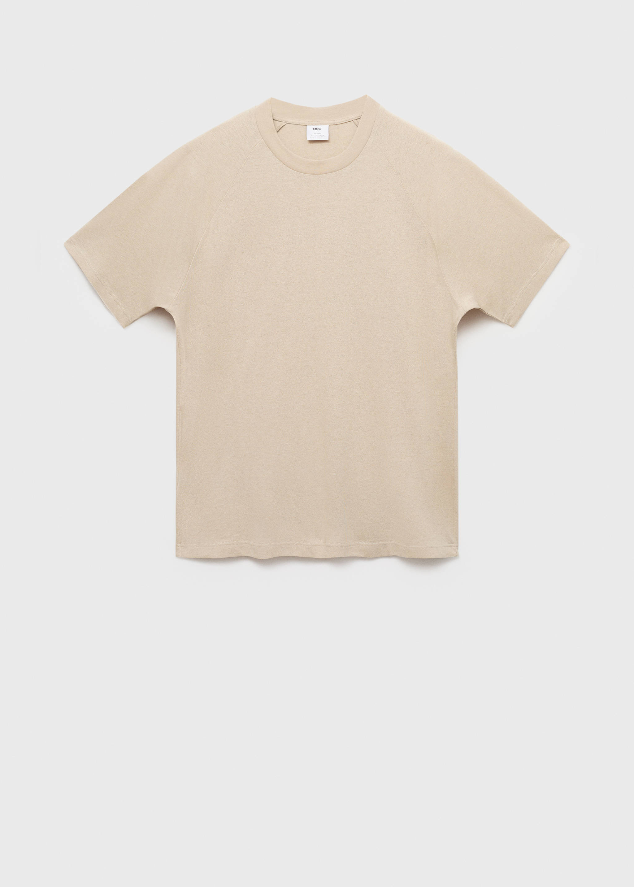 Relaxed-fit cotton-linen t-shirt - Article without model
