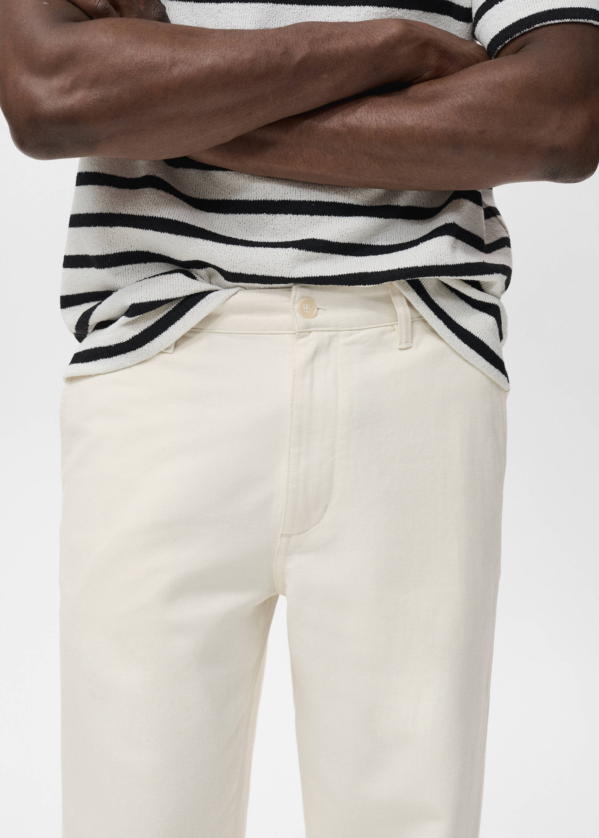 Jean en coton et lin regular-fit - Détail de l'article 1