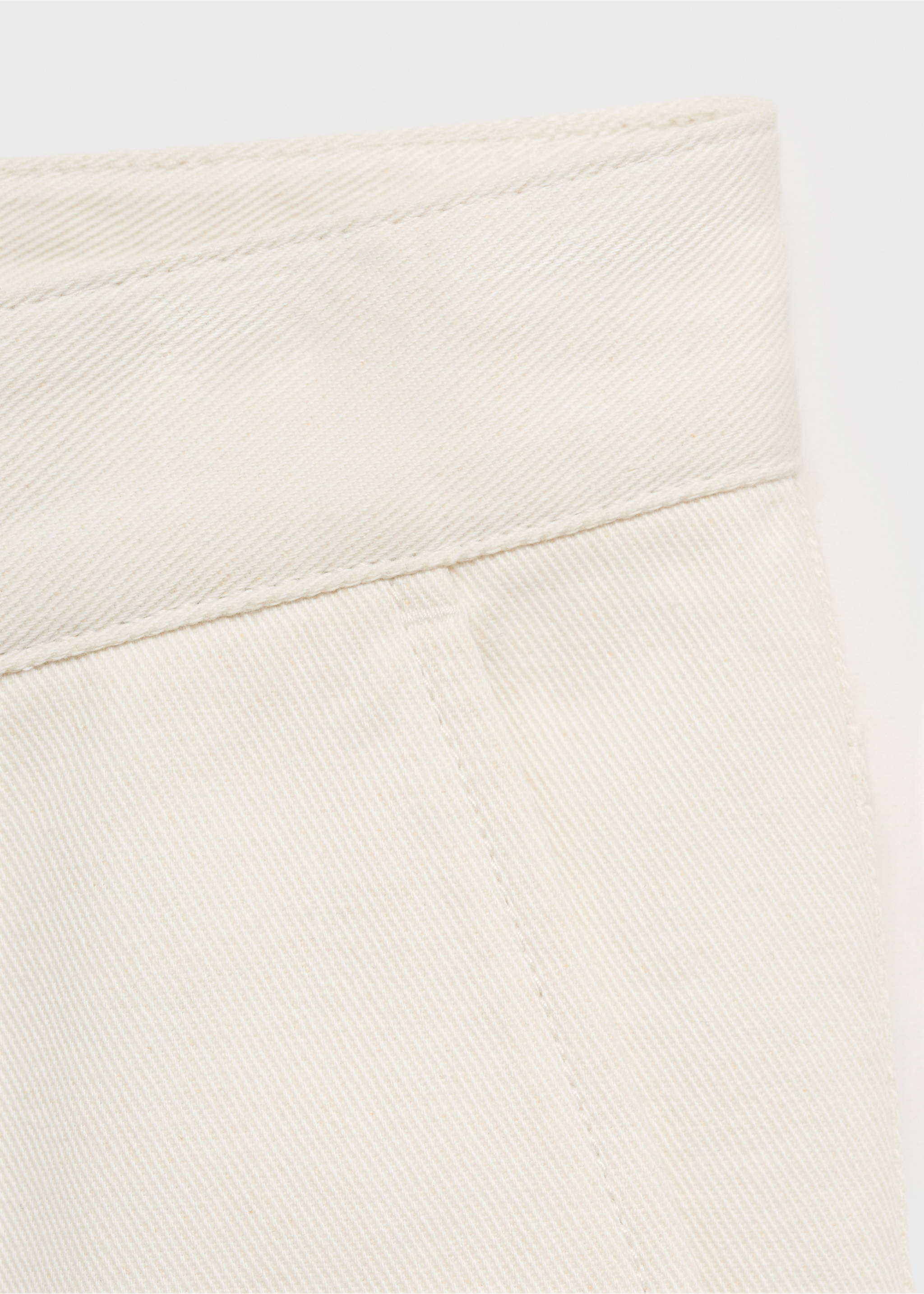 Jean en coton et lin regular-fit - Détail de l'article 0, Blanc cassé. Ref: 17031233-00.