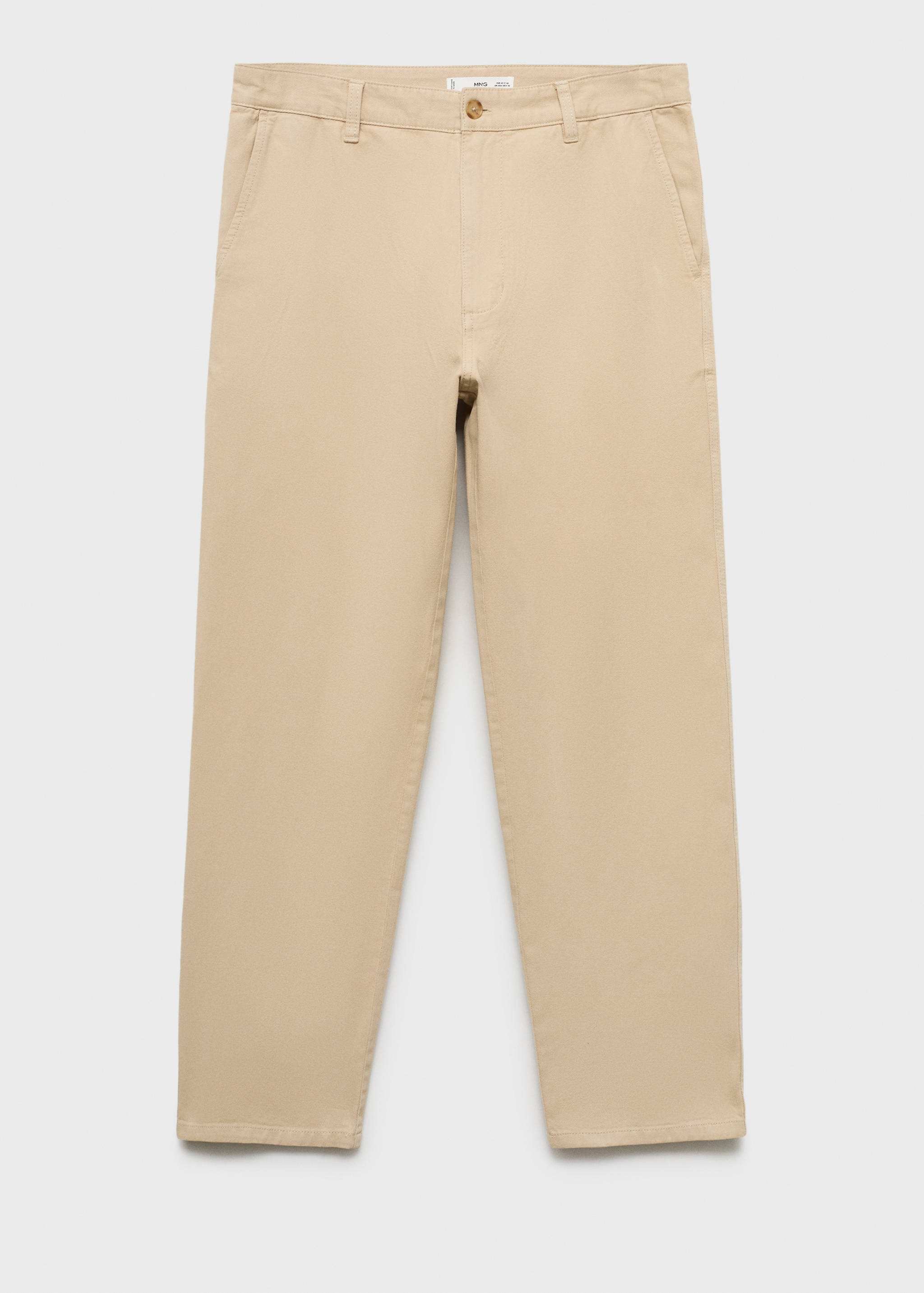 Regular-Fit-Jeans aus Baumwolle mit Leinen - Artikel ohne Model