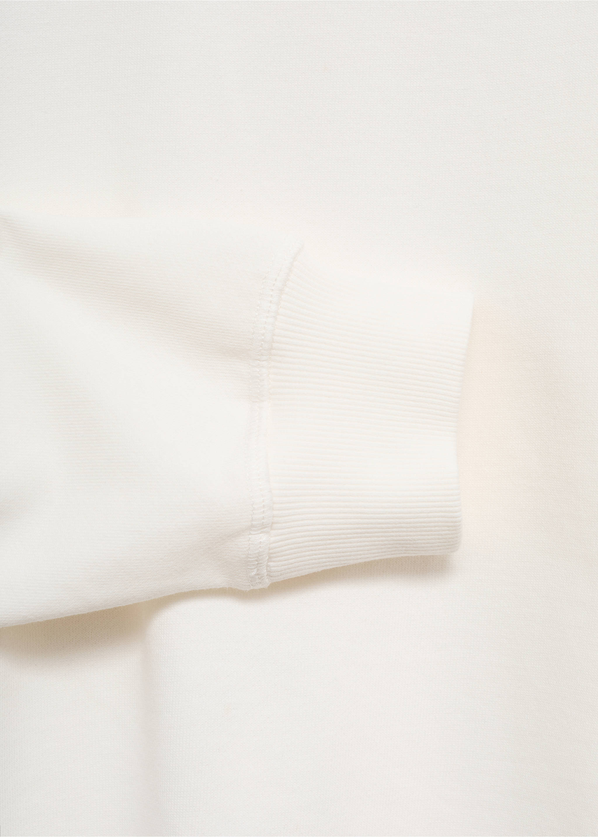 Basic cotton sweater - Details of the article 8, Off White. Ref: 17031238-00.