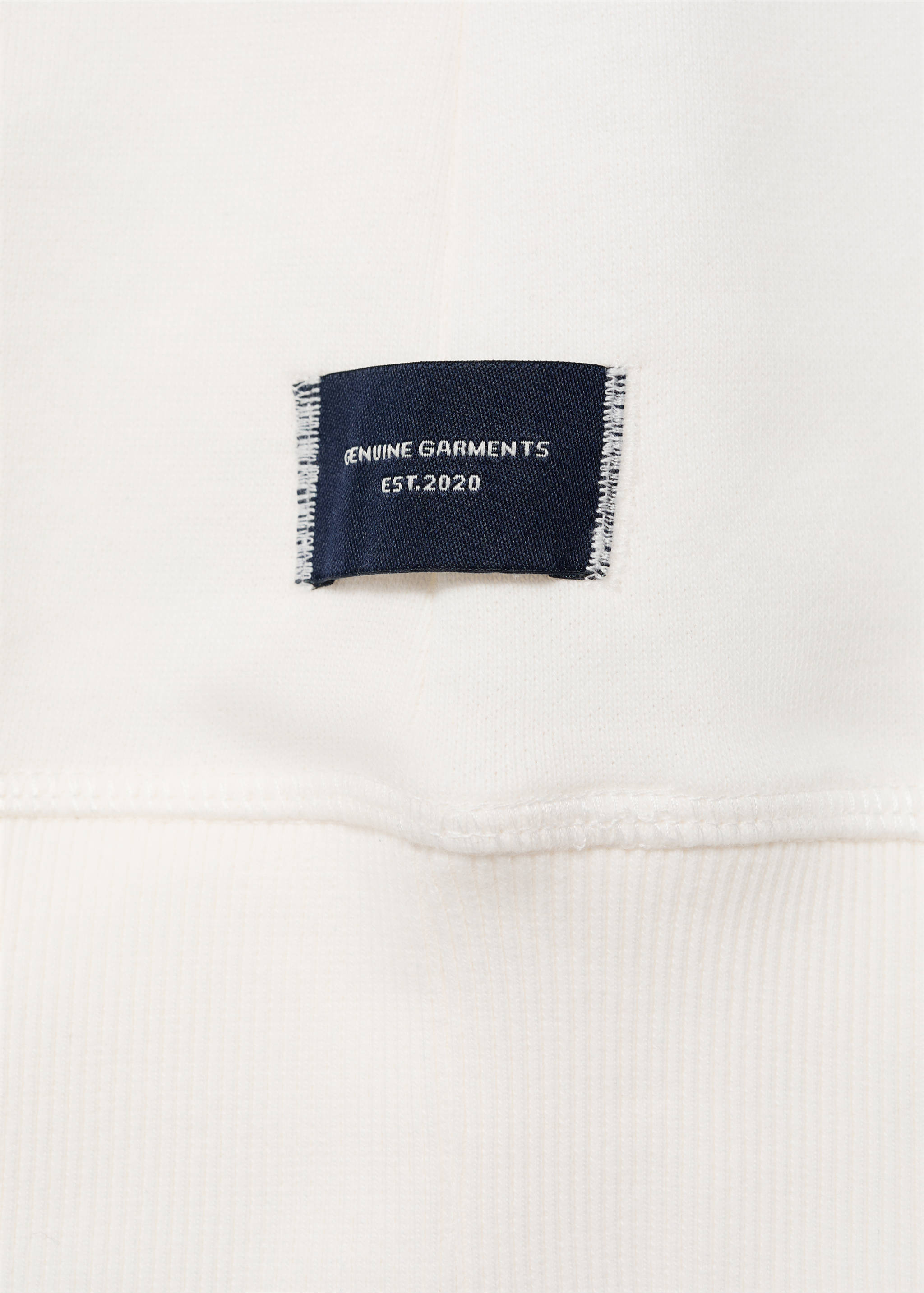 Basic cotton sweater - Details of the article 0, Off White. Ref: 17031238-00.