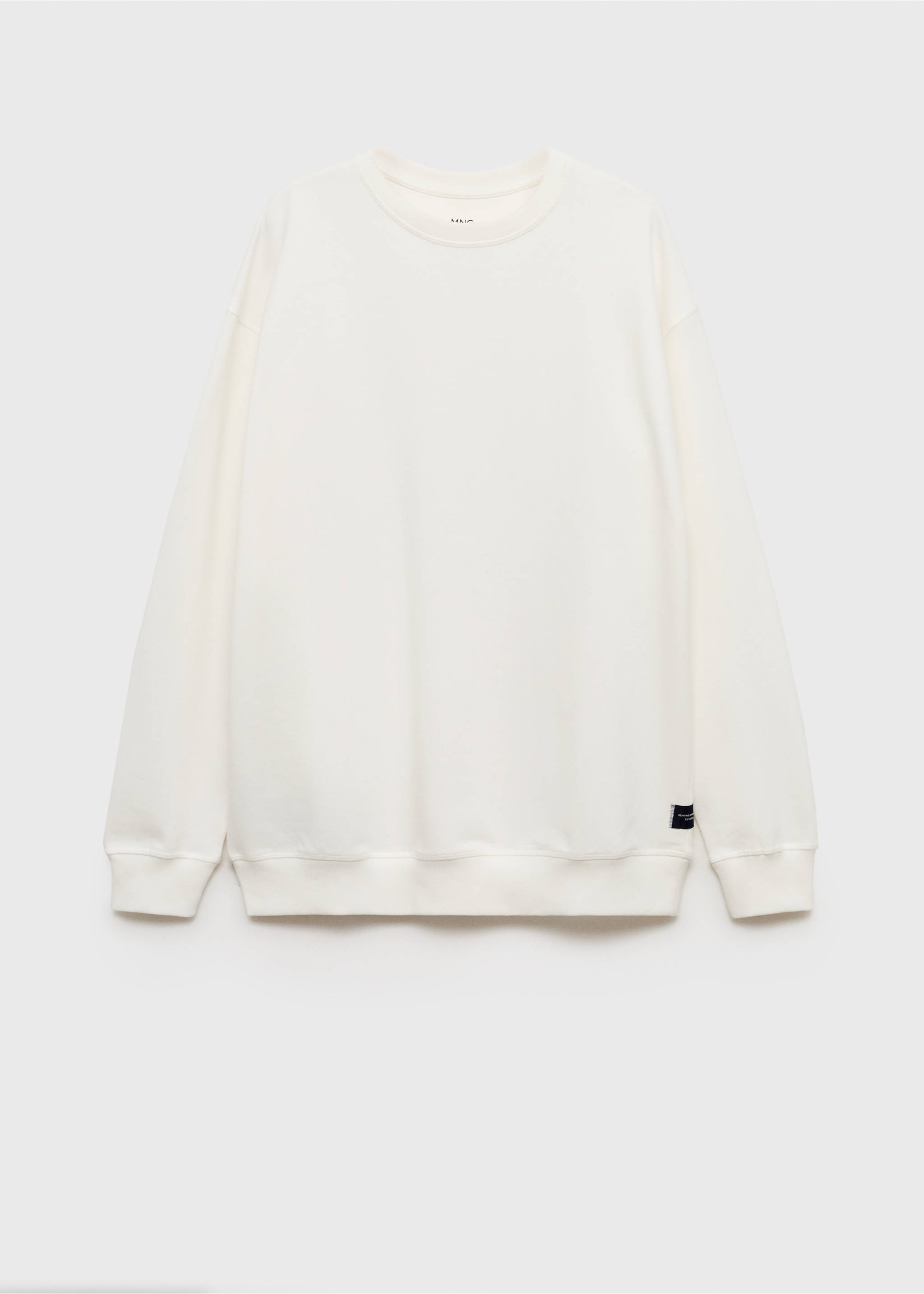 Basic cotton sweater - Article without model, Off White. Ref: 17031238-00.