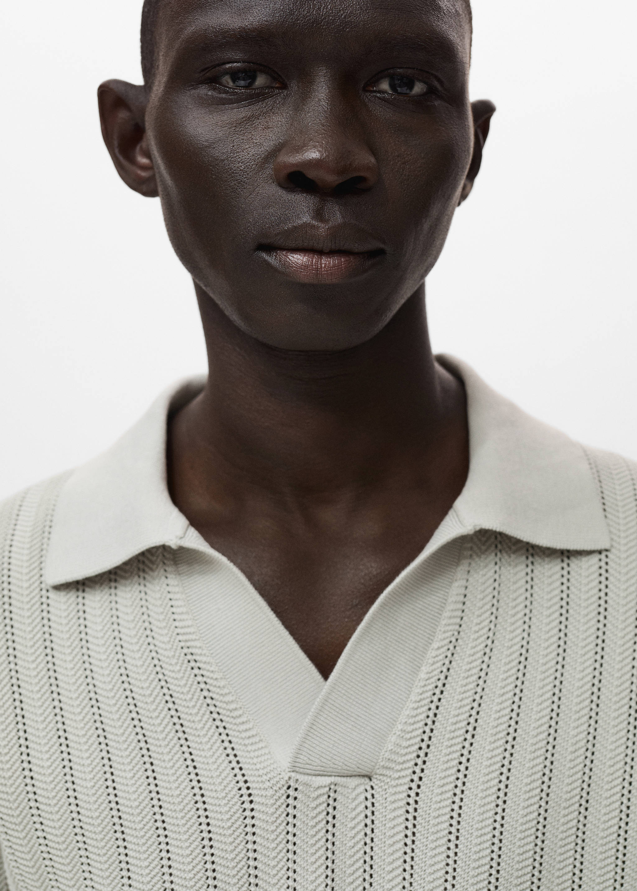 Polo maille fine chevrons - Détail de l'article 1