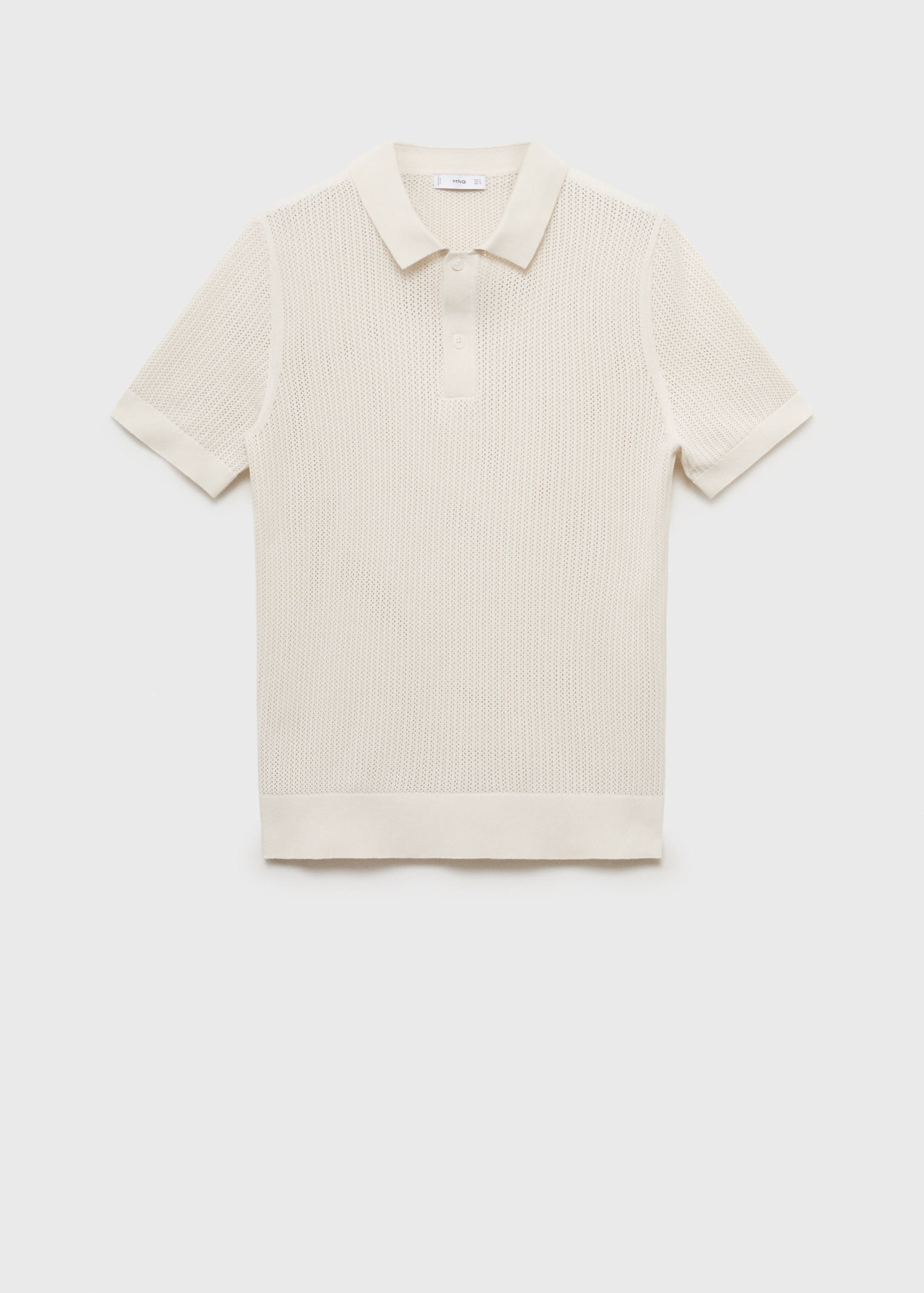 Polo maille ajourée coton - Article sans modèle