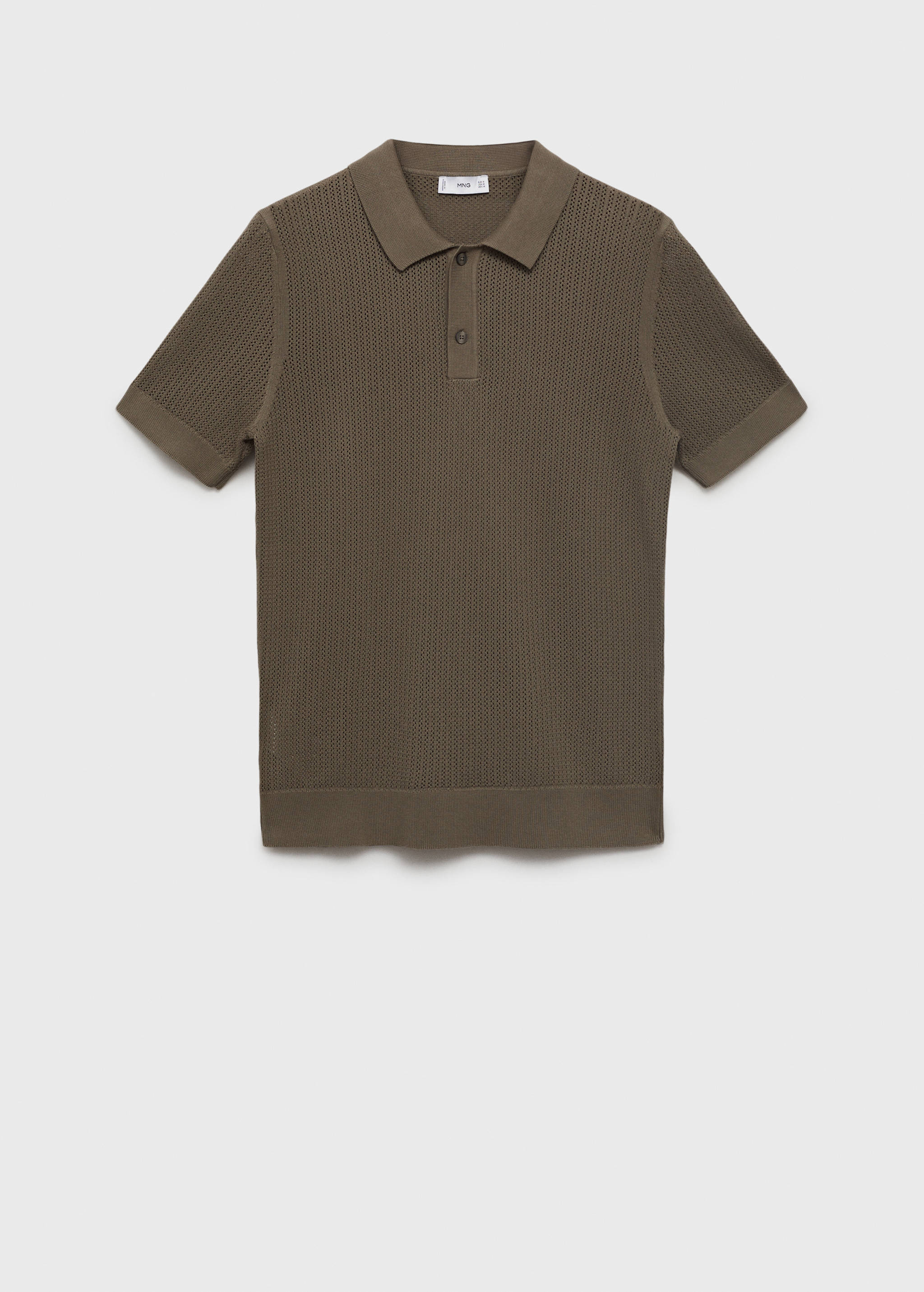 Polo maille ajourée coton - Article sans modèle