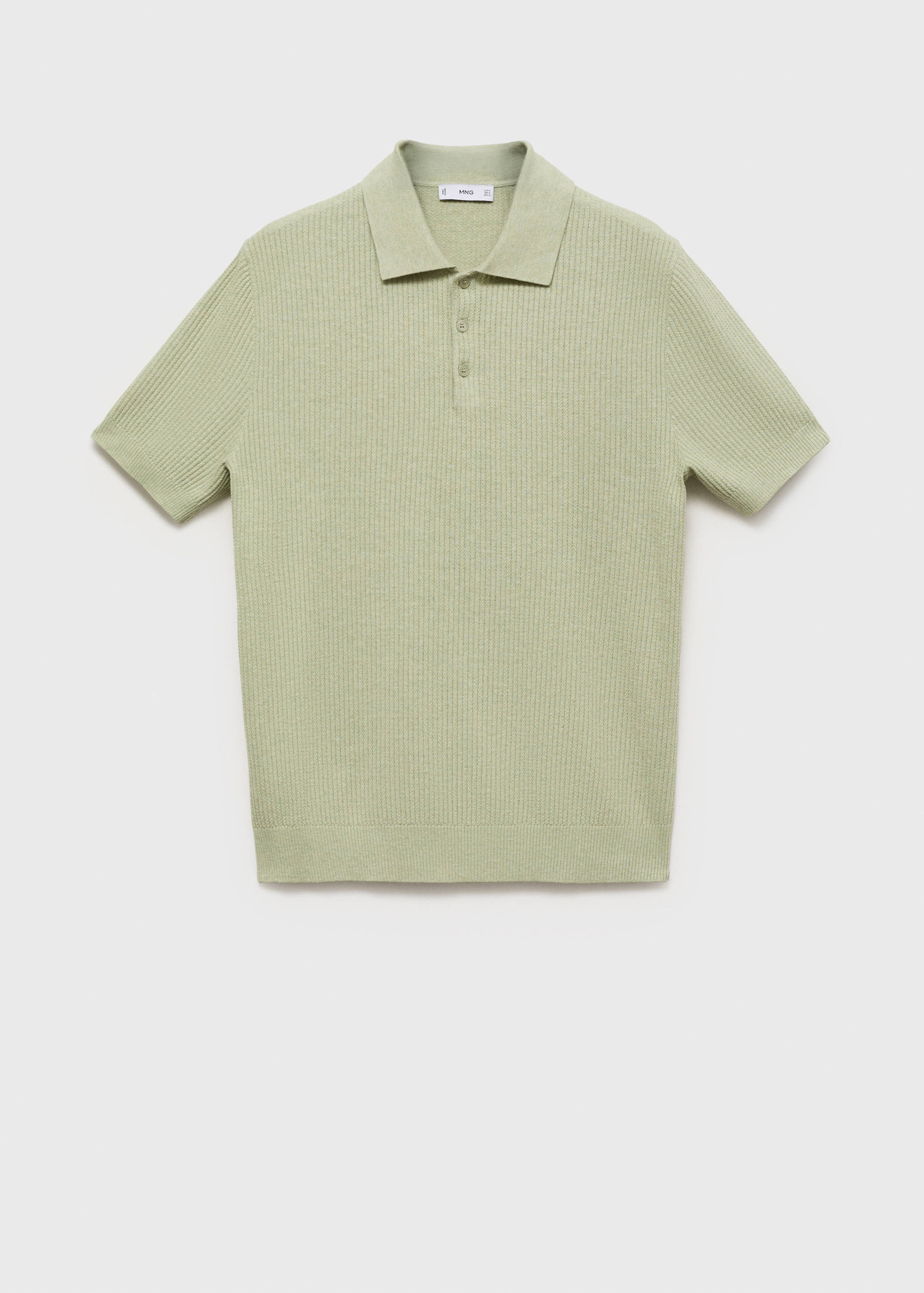 Polo maille côtelée - Article sans modèle