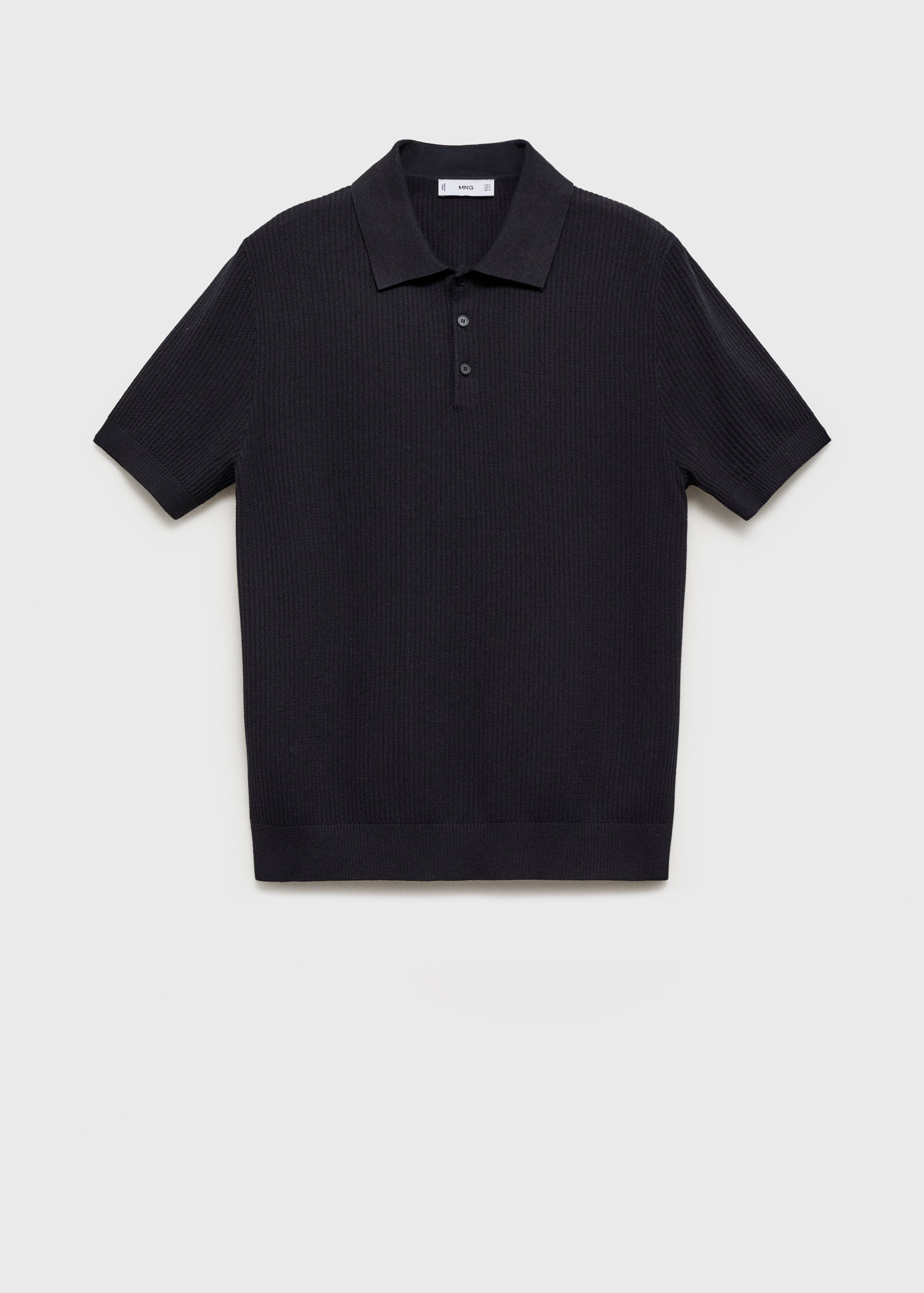Polo maille côtelée - Article sans modèle