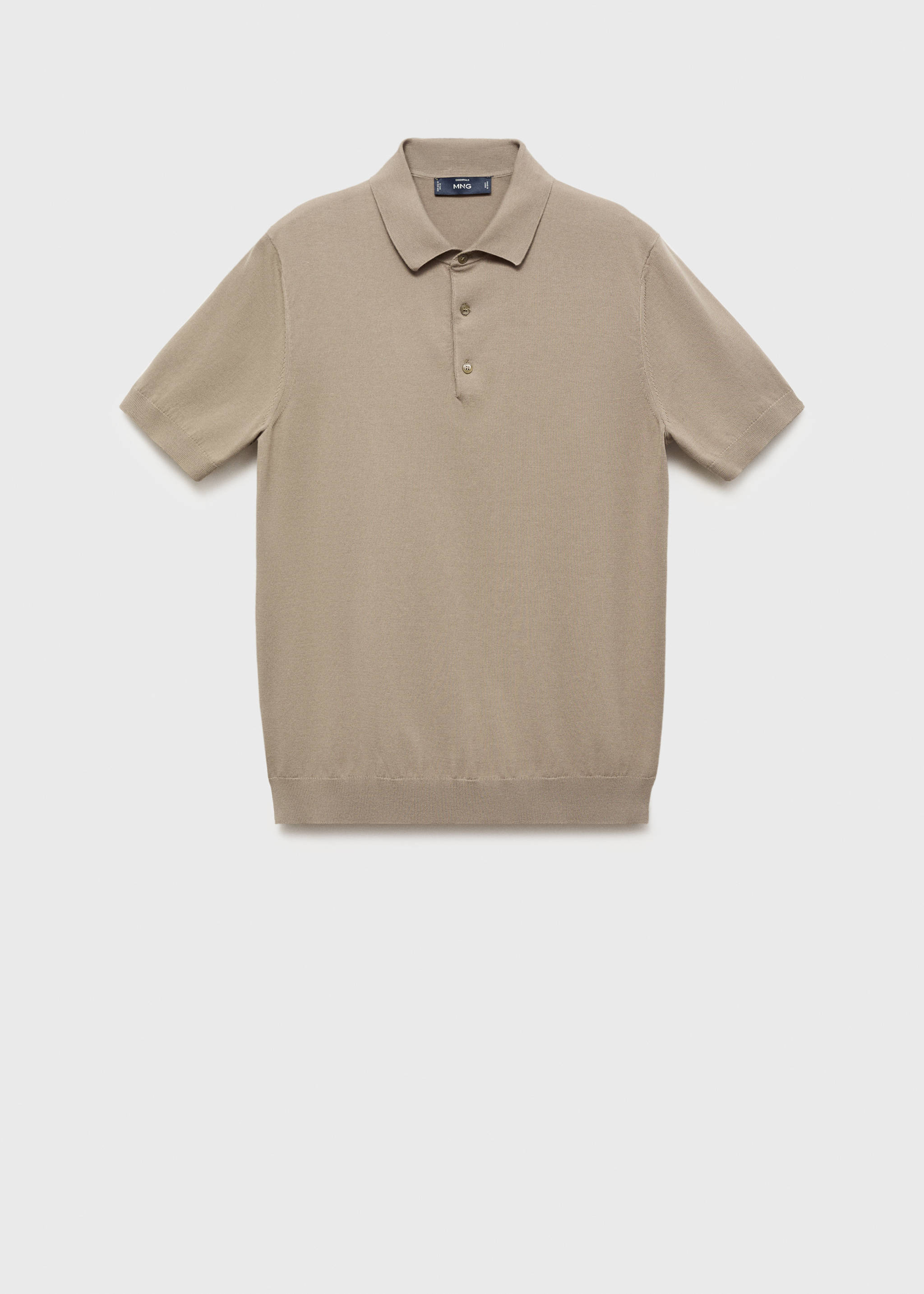 100% cotton fine-knit polo shirt - Article without model