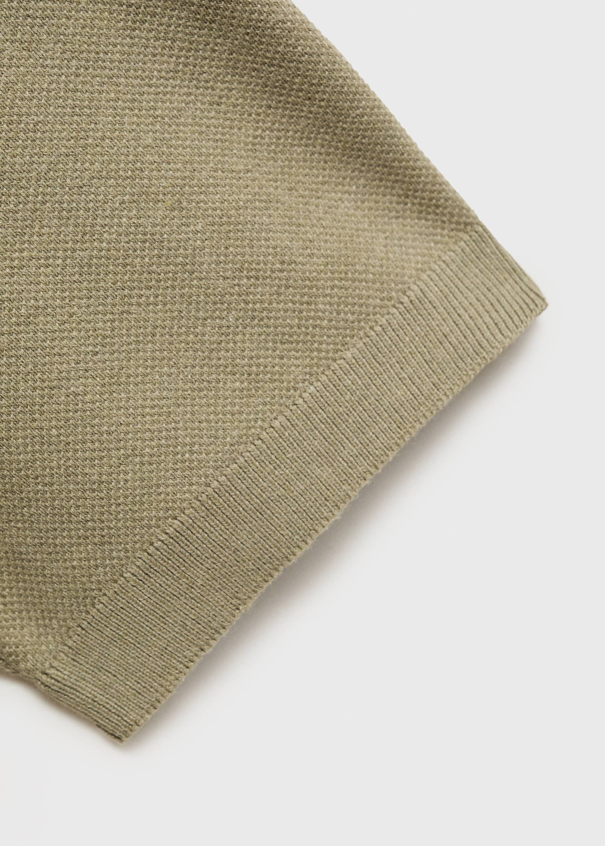 Fine-knit cotton polo shirt - Details of the article 0