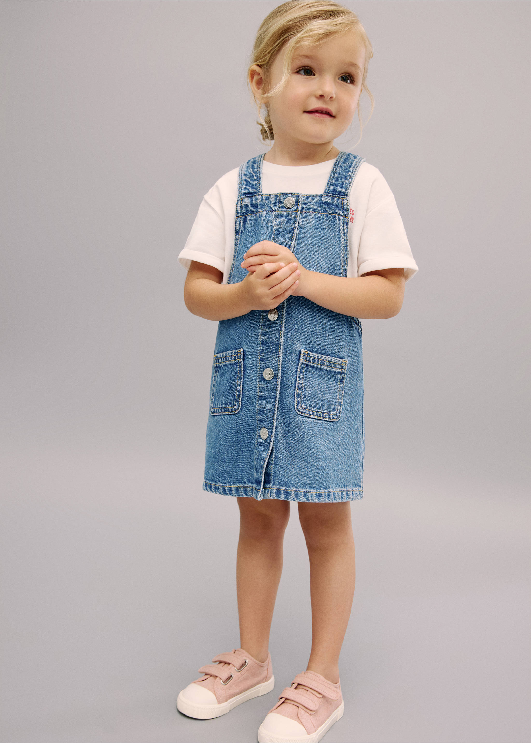 Denim buttons pichi - General plane, Medium Blue. Ref: 17031250-00.