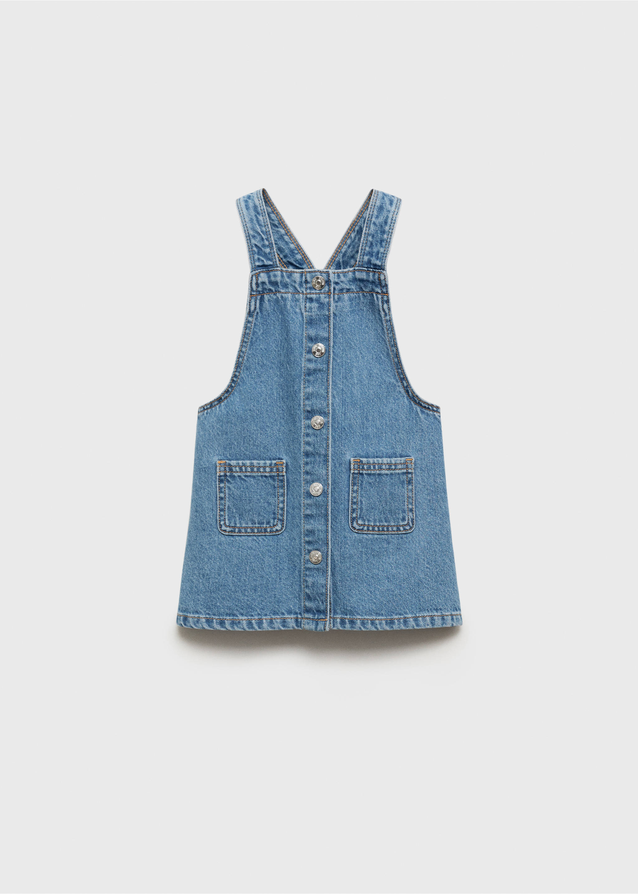 Denim buttons pichi - Article without model, Medium Blue. Ref: 17031250-00.