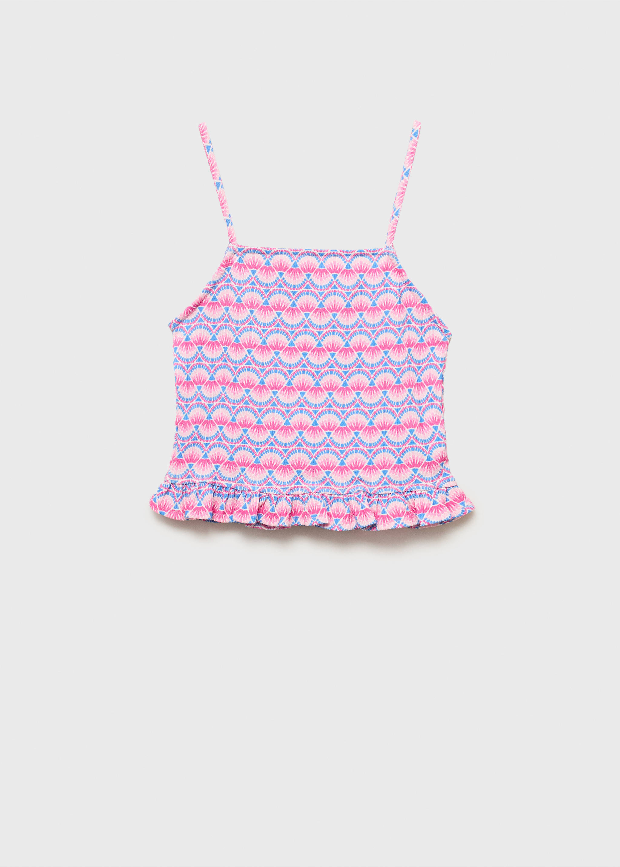 Print ruched top - Reverse of the article, Pink. Ref: 17031251-00.