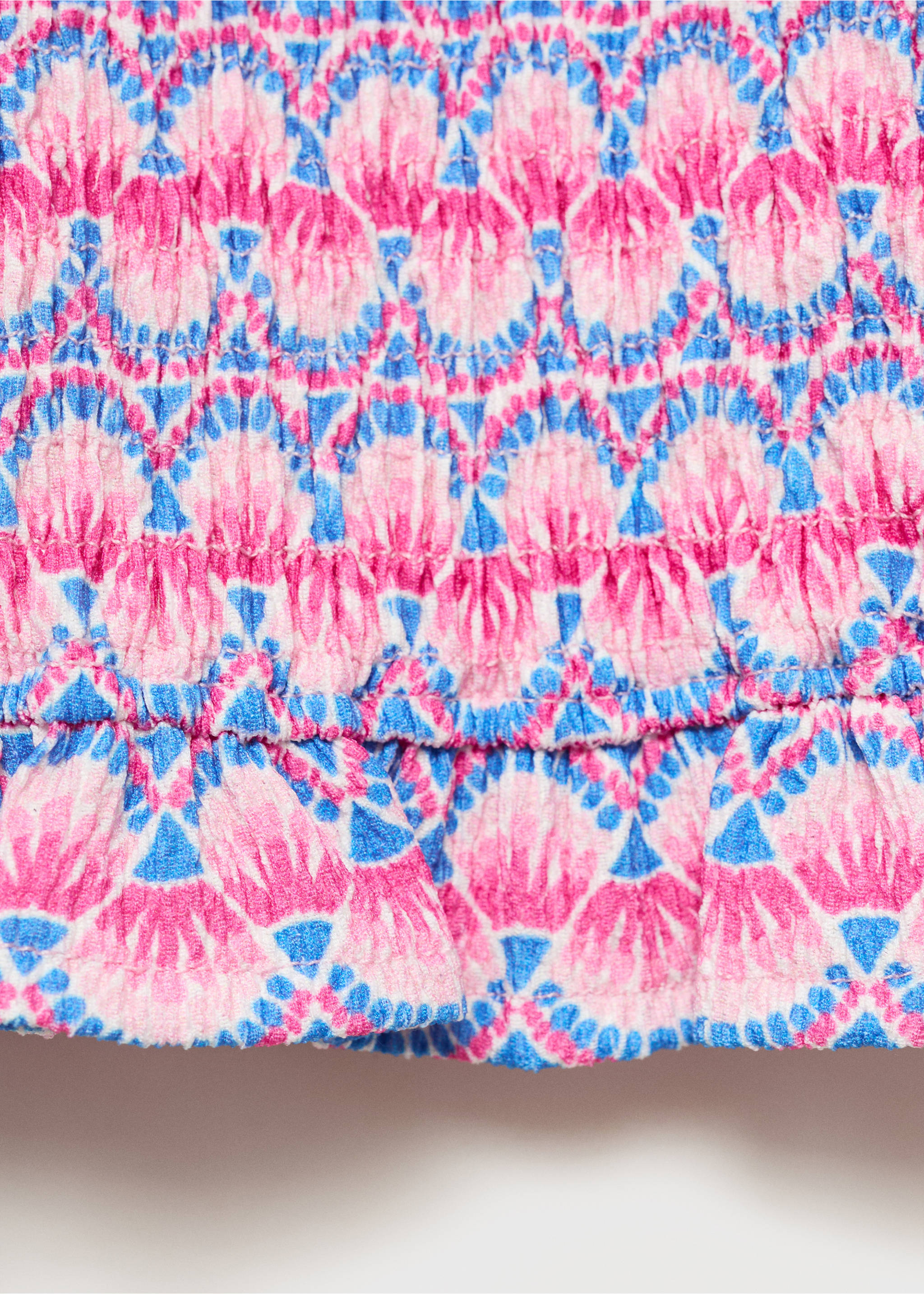 Print ruched top - Details of the article 0, Pink. Ref: 17031251-00.