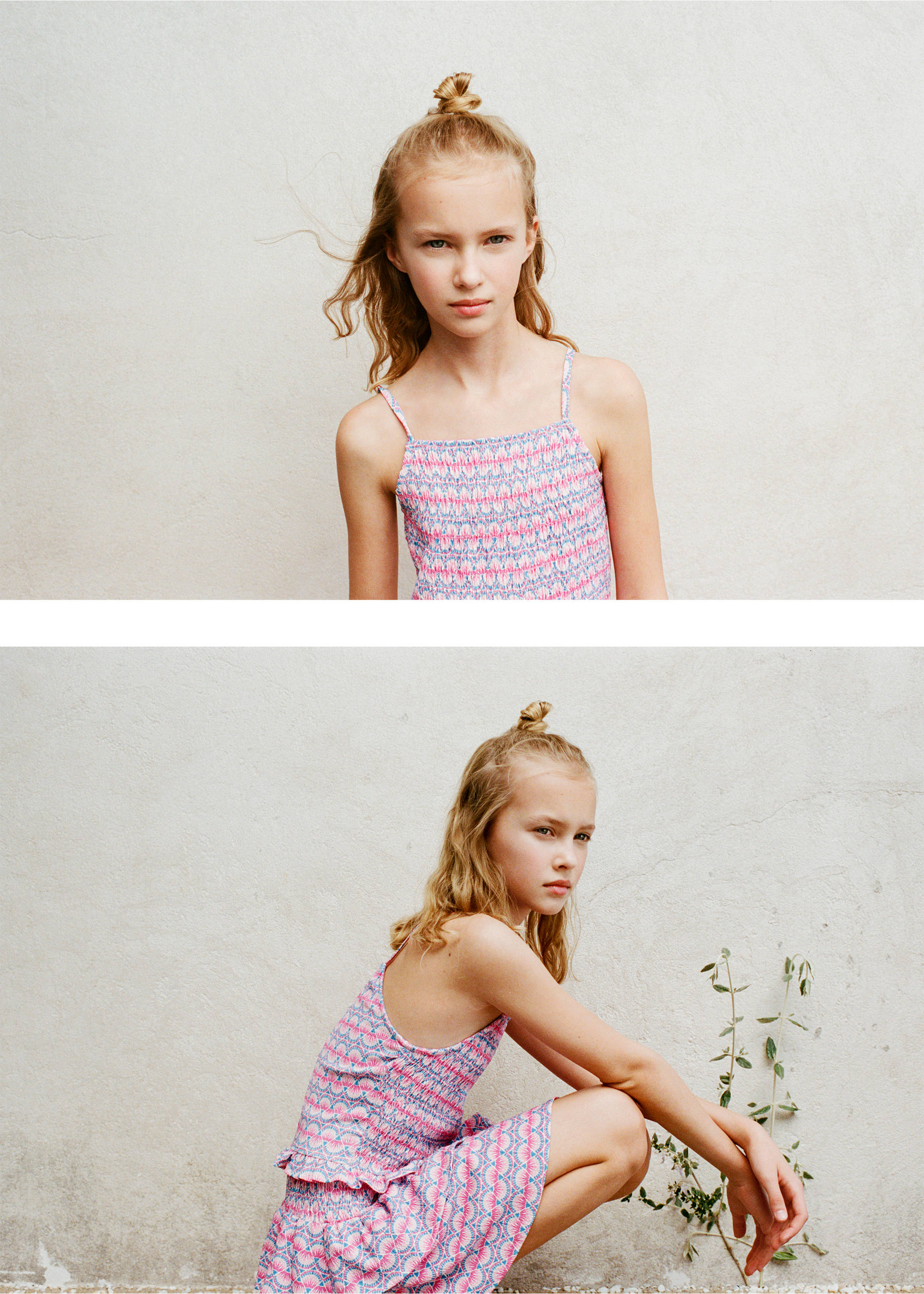 Print ruched top - Details of the article 5, Pink. Ref: 17031251-00.