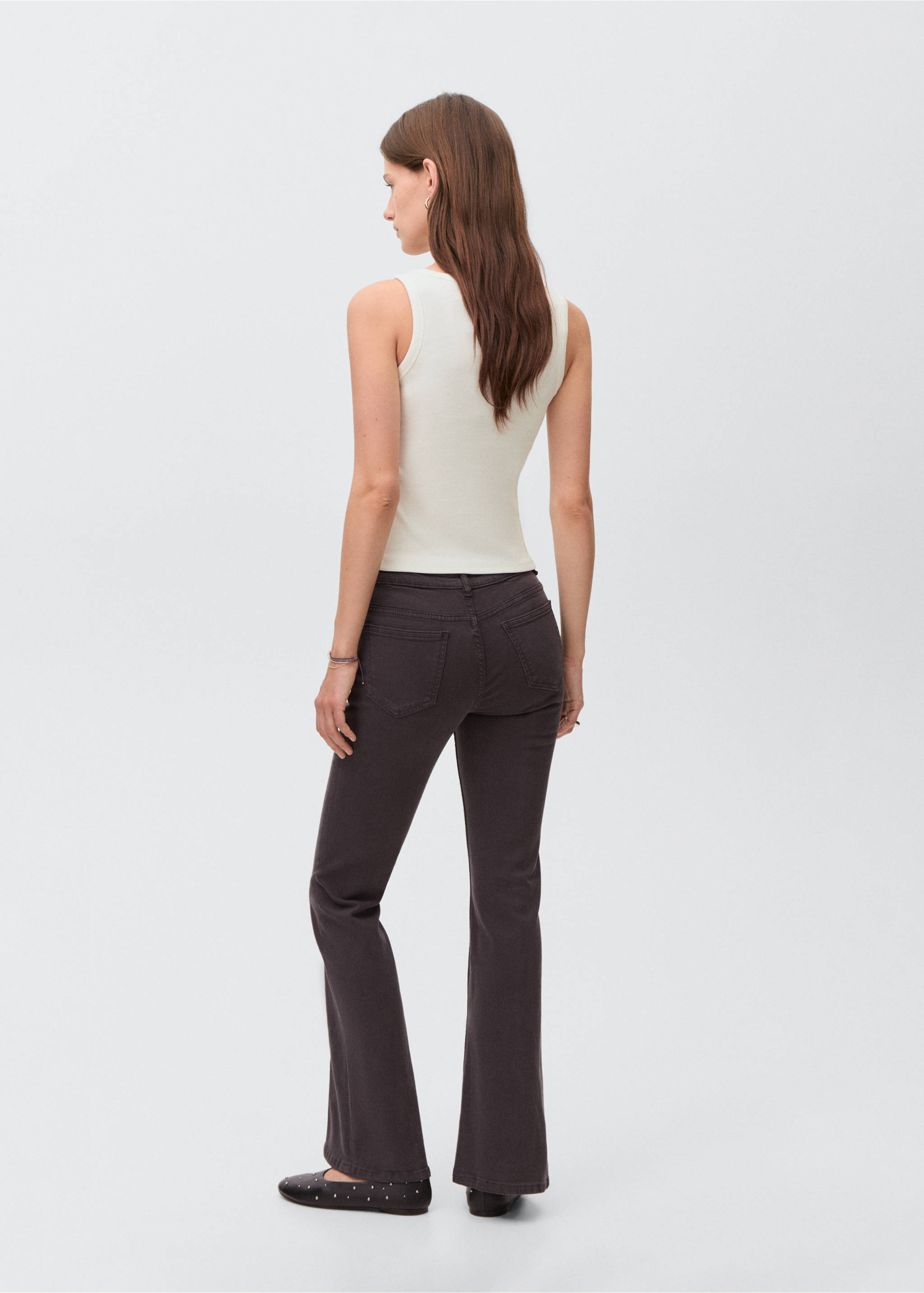 Knit strap top - Reverse of the article, Off White. Ref: 17031255-00.