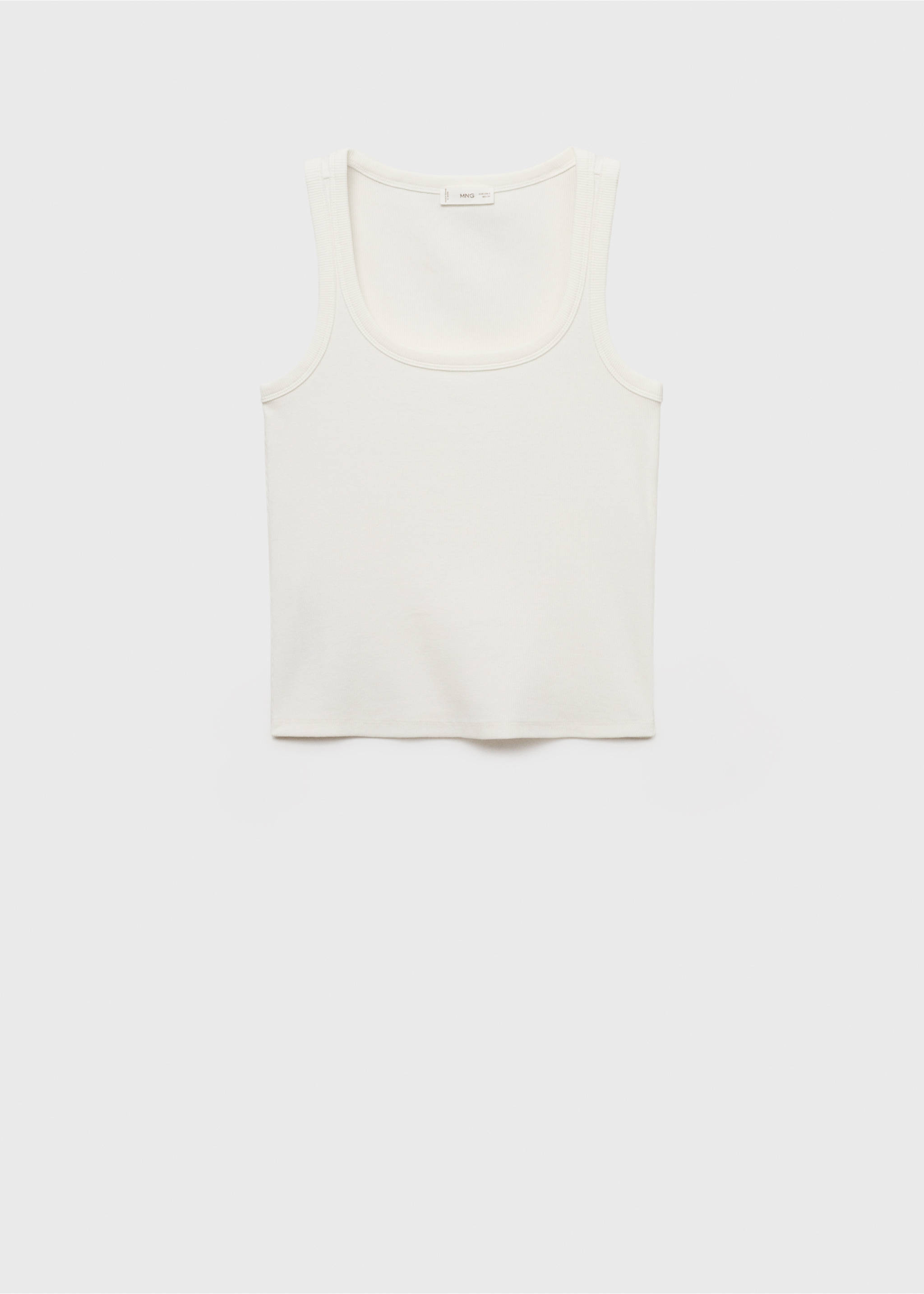 Knit strap top - Article without model, Off White. Ref: 17031255-00.