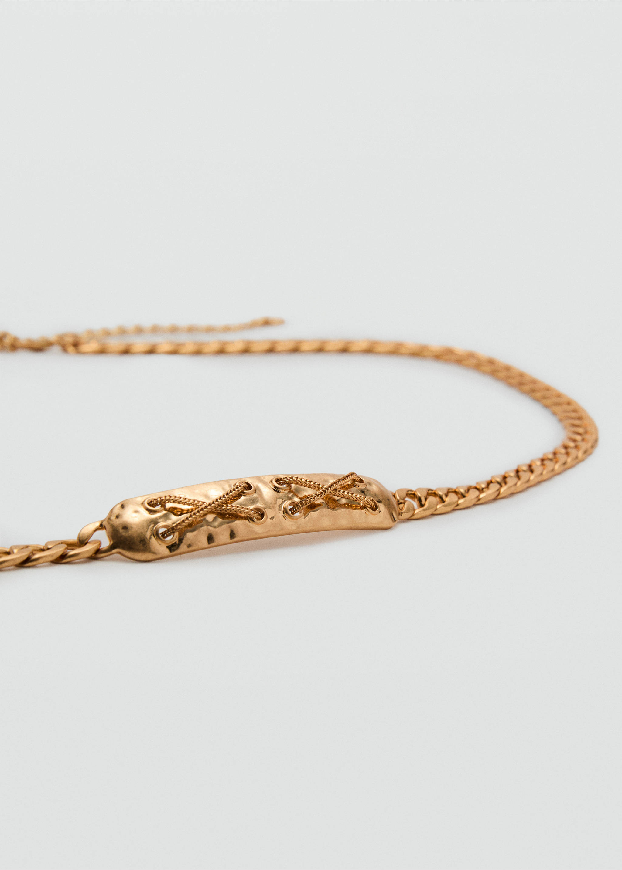 Ceinture chaîne métallique - Plan moyen, Or. Ref: 17031256-00.