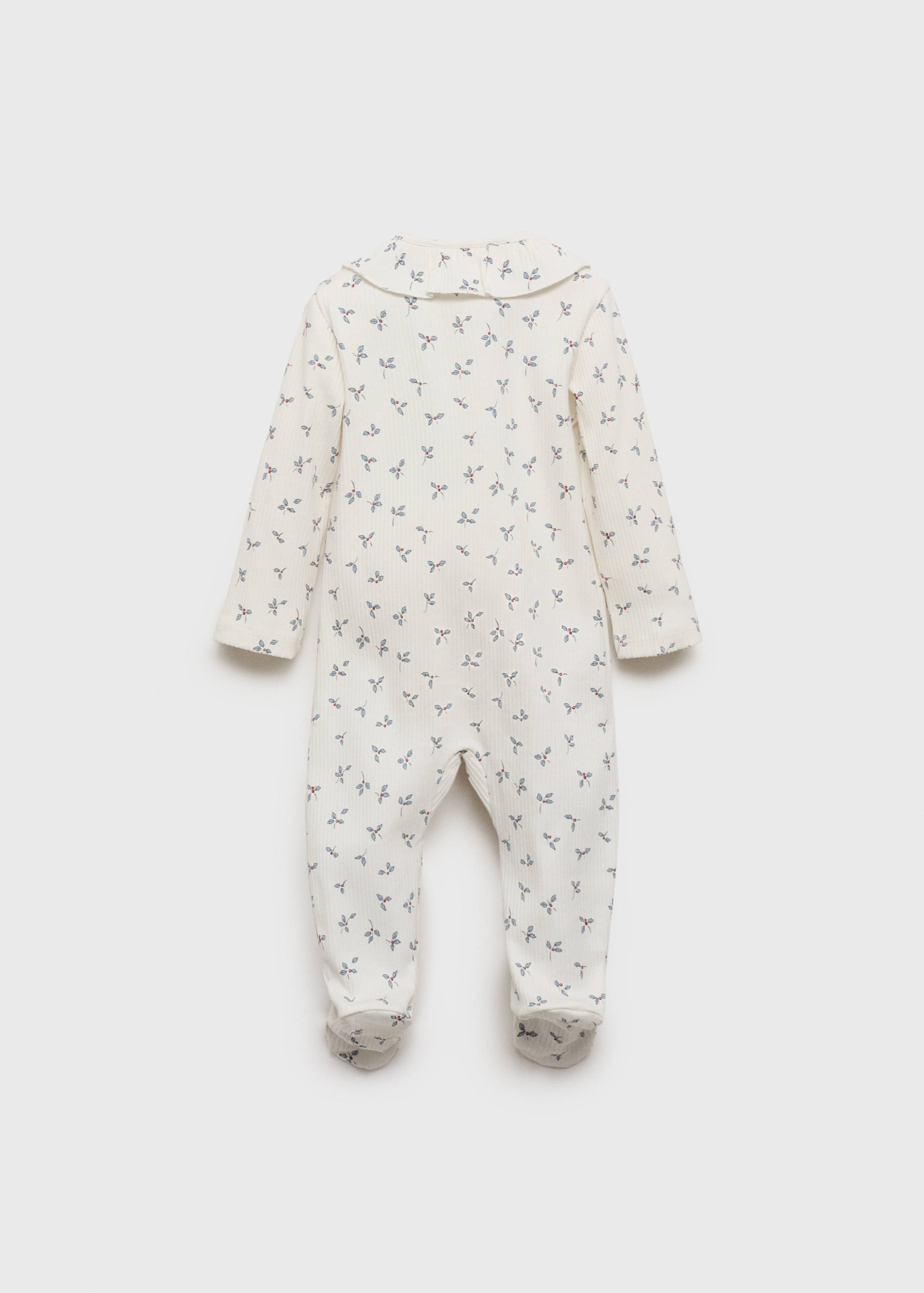 Pyjama à fleurs col bébé - Verso de l’article