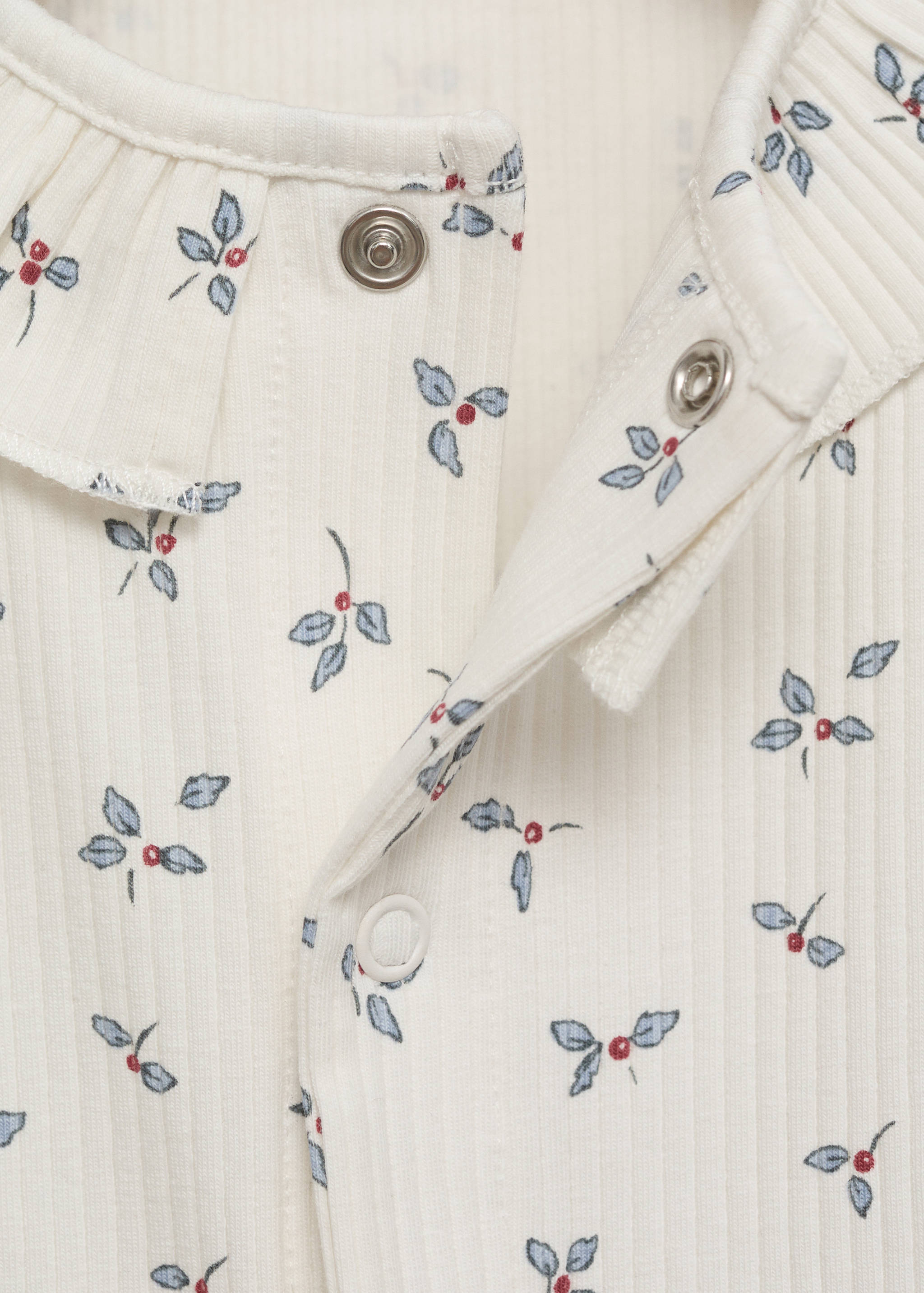 Pyjama à fleurs col bébé - Détail de l'article 8