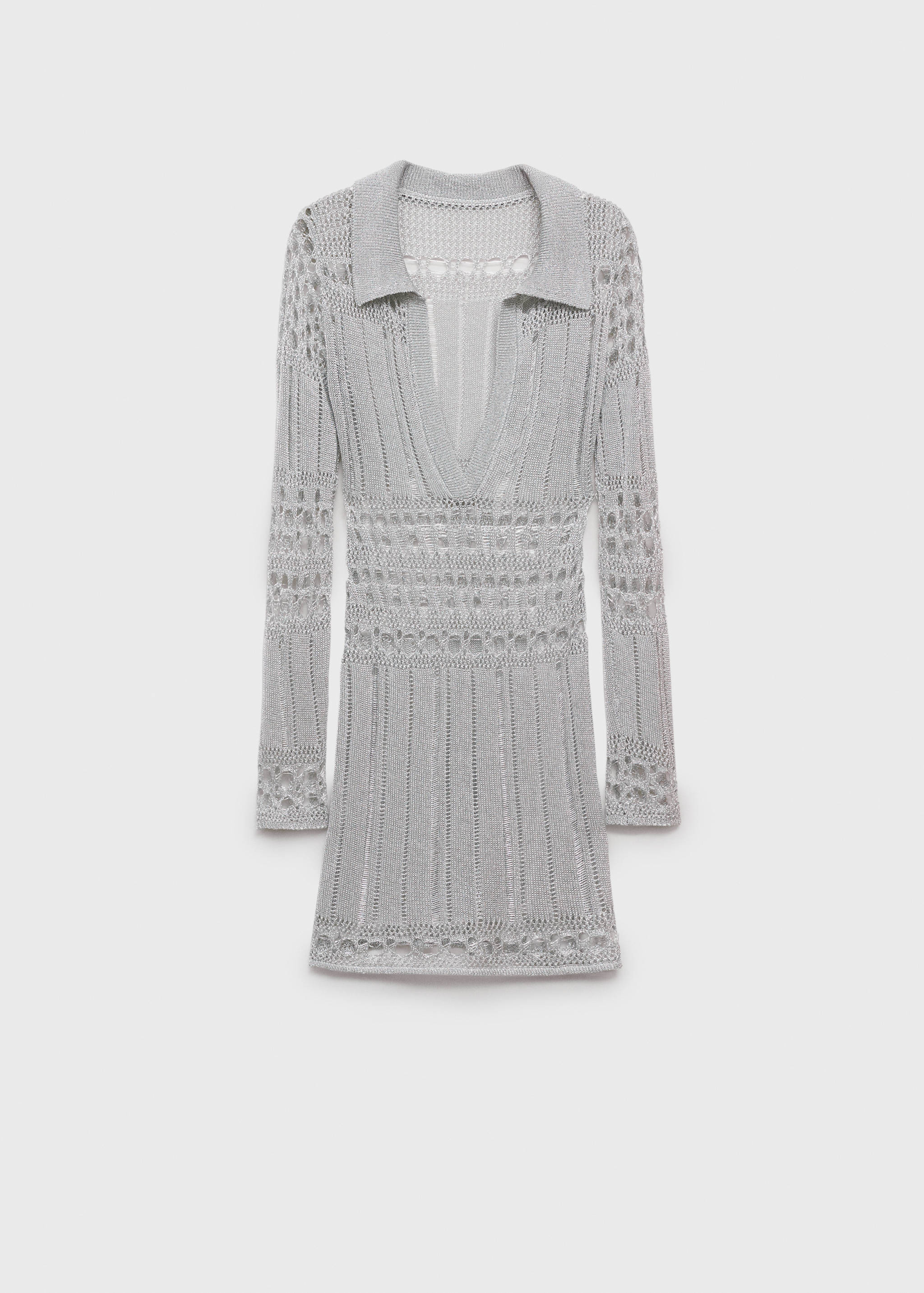Lurex dress with openwork details - Article without model