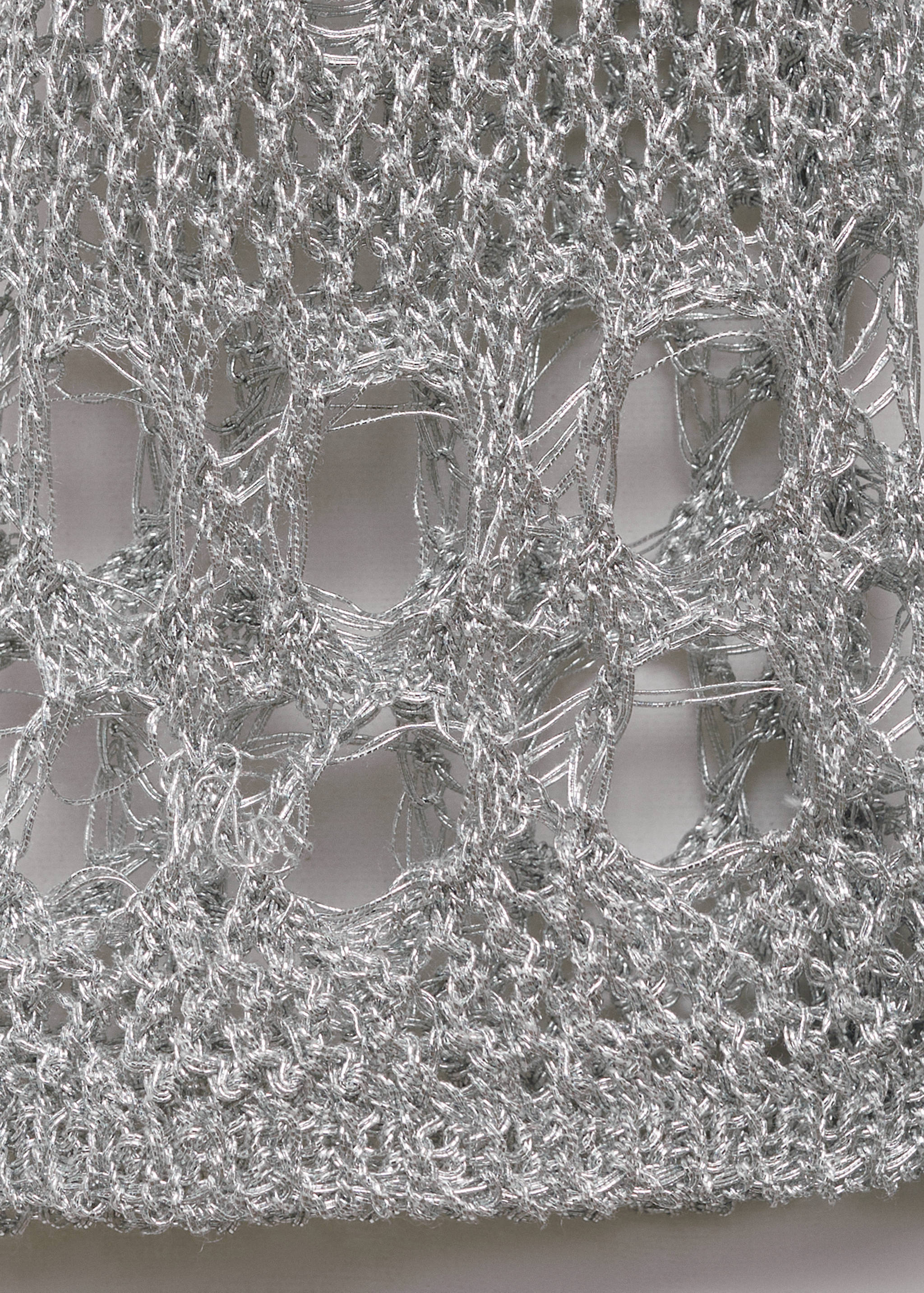 Lurex dress with openwork details - Details of the article 0