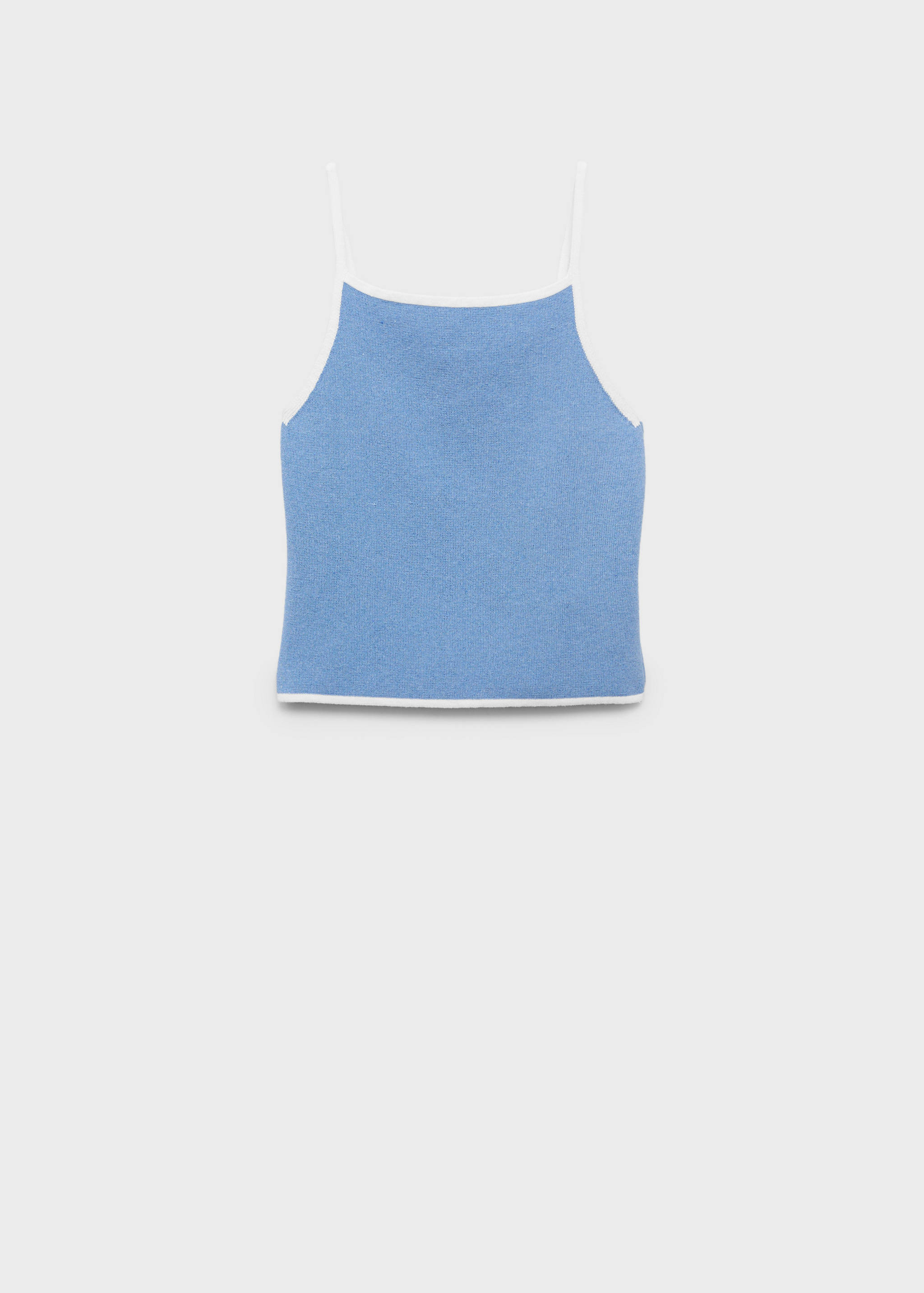Knitted top with contrasting trim - Article without model