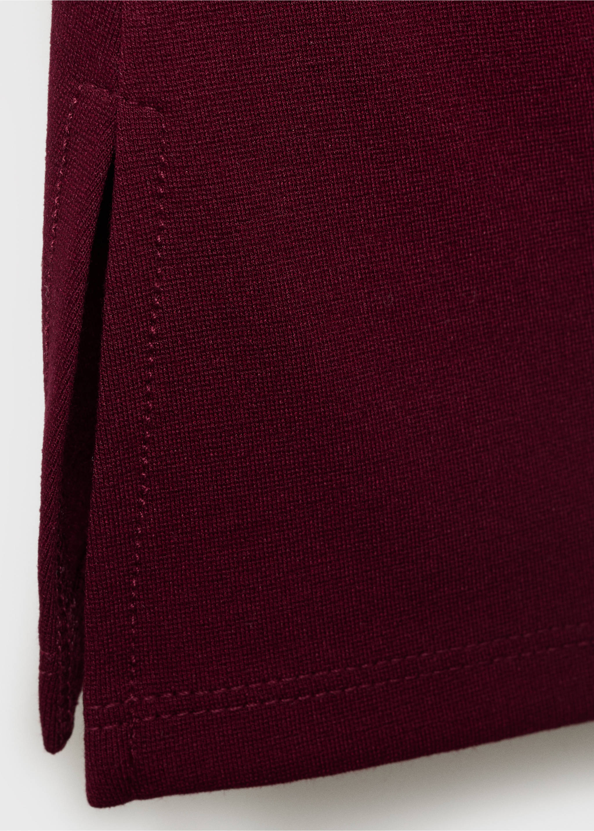 Asymmetrical draped top - Details of the article 0, Burgundy. Ref: 17031269-00.