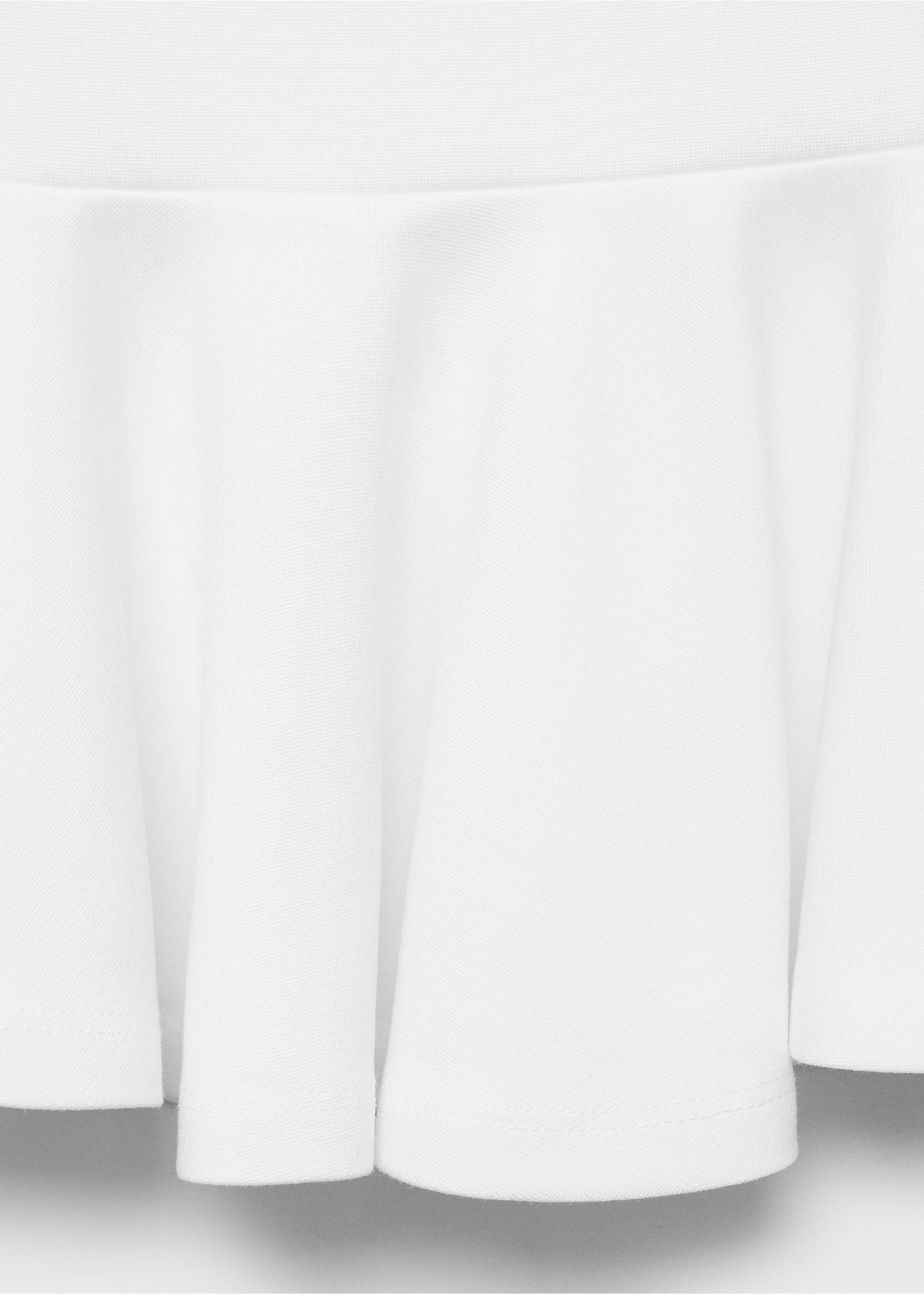Strapless peplum top - Details of the article 0, White. Ref: 17031270-00.
