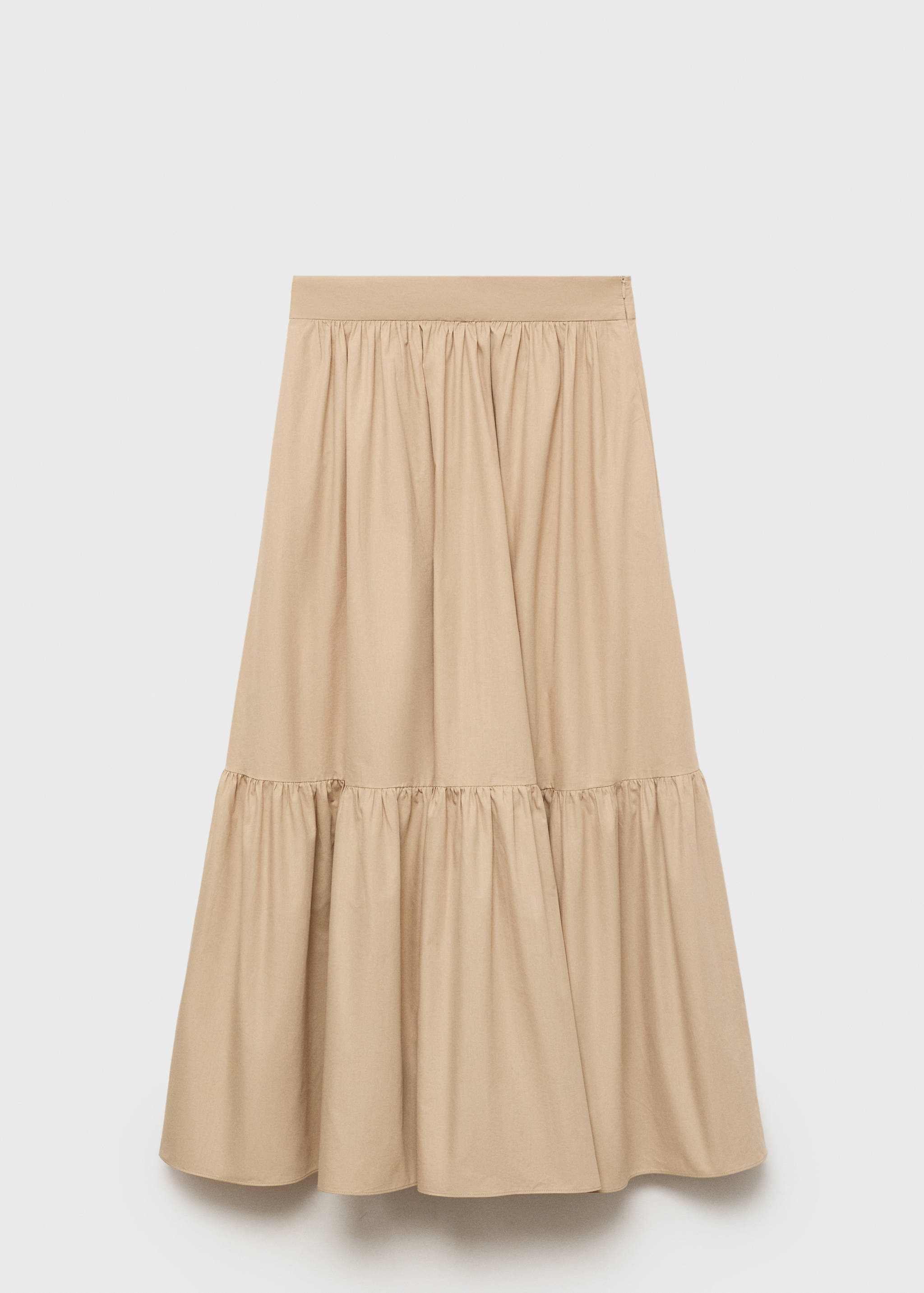 Long cotton A-line skirt - Article without model
